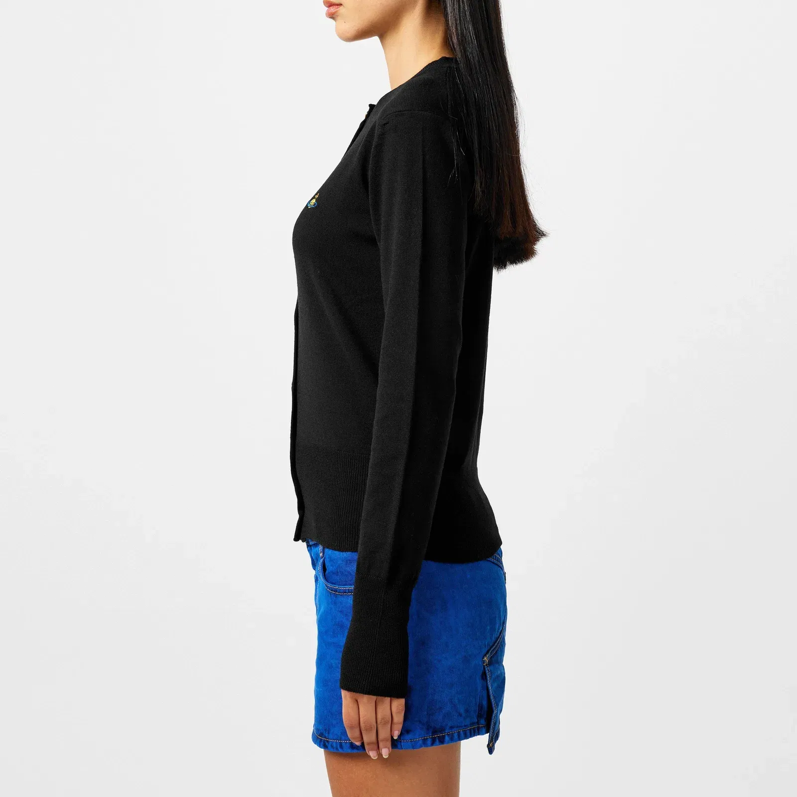 Plain Wool Knit Cardigan