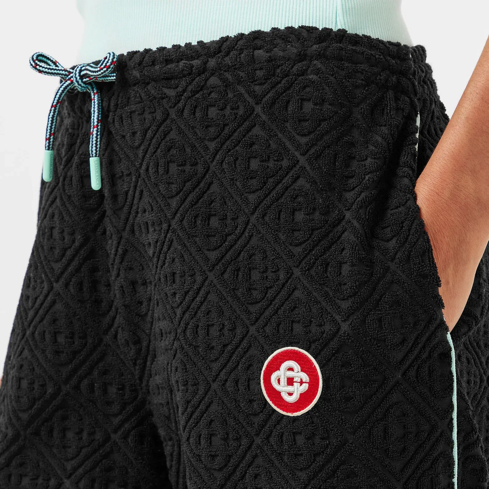 Towelling Wide Leg Trouser