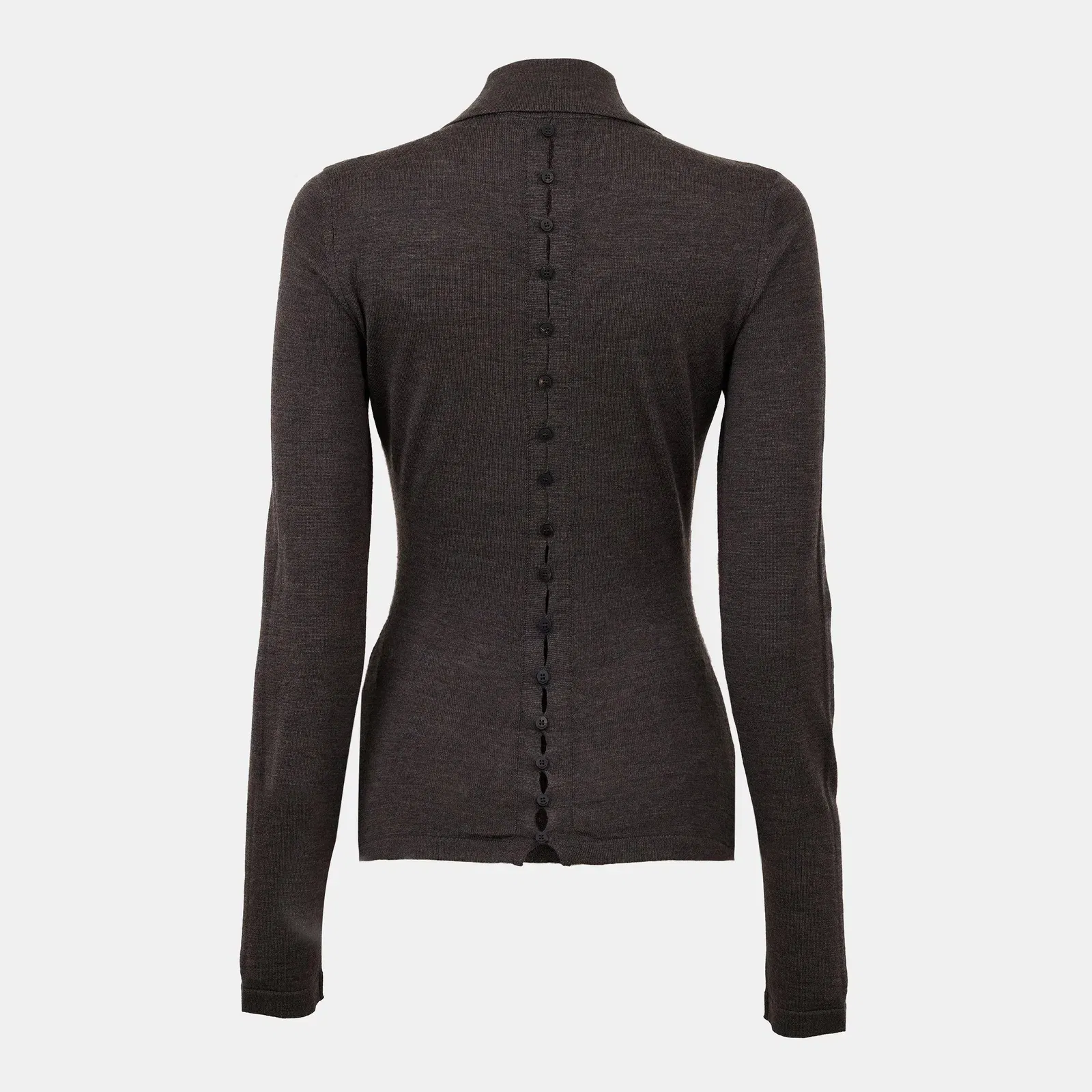 Jacquard Long Sleeve Blouse