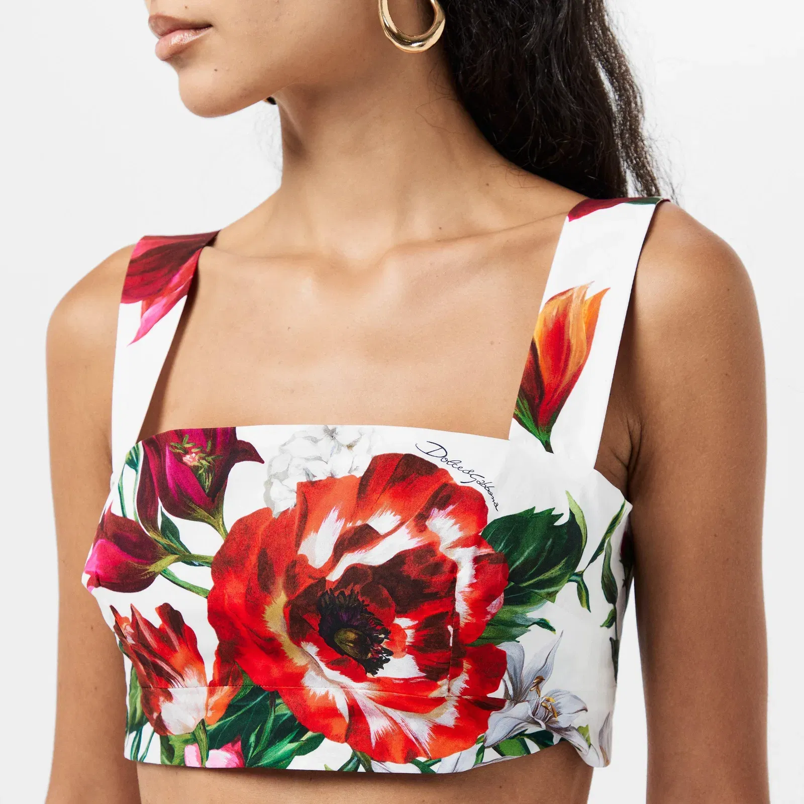& Short Sleeve Crop Top