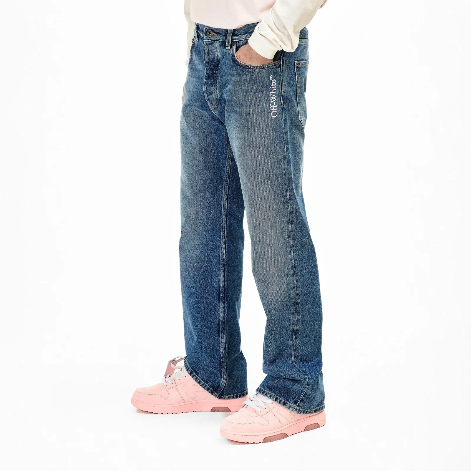 Half Arrow Straight Leg Jeans