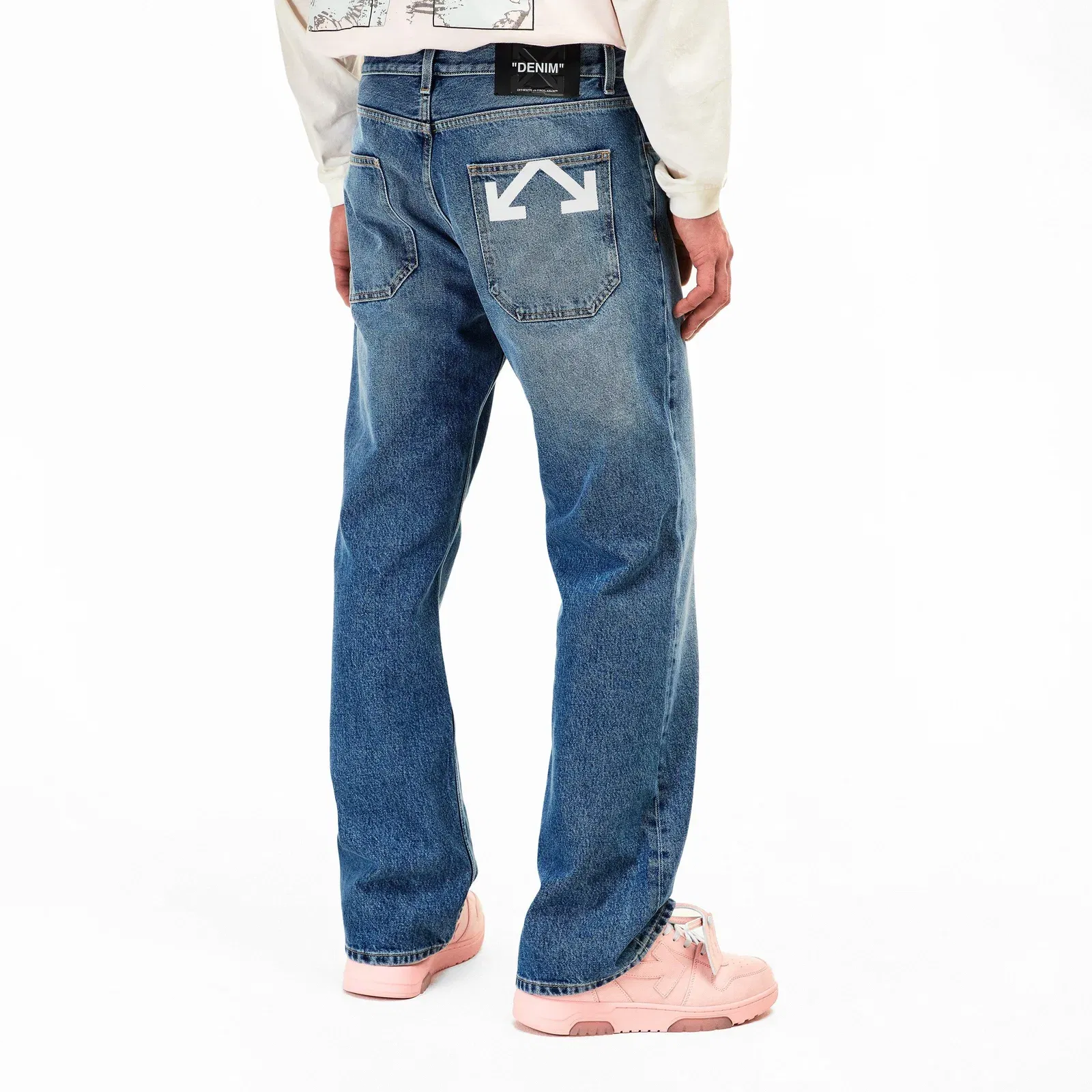 Half Arrow Straight Leg Jeans