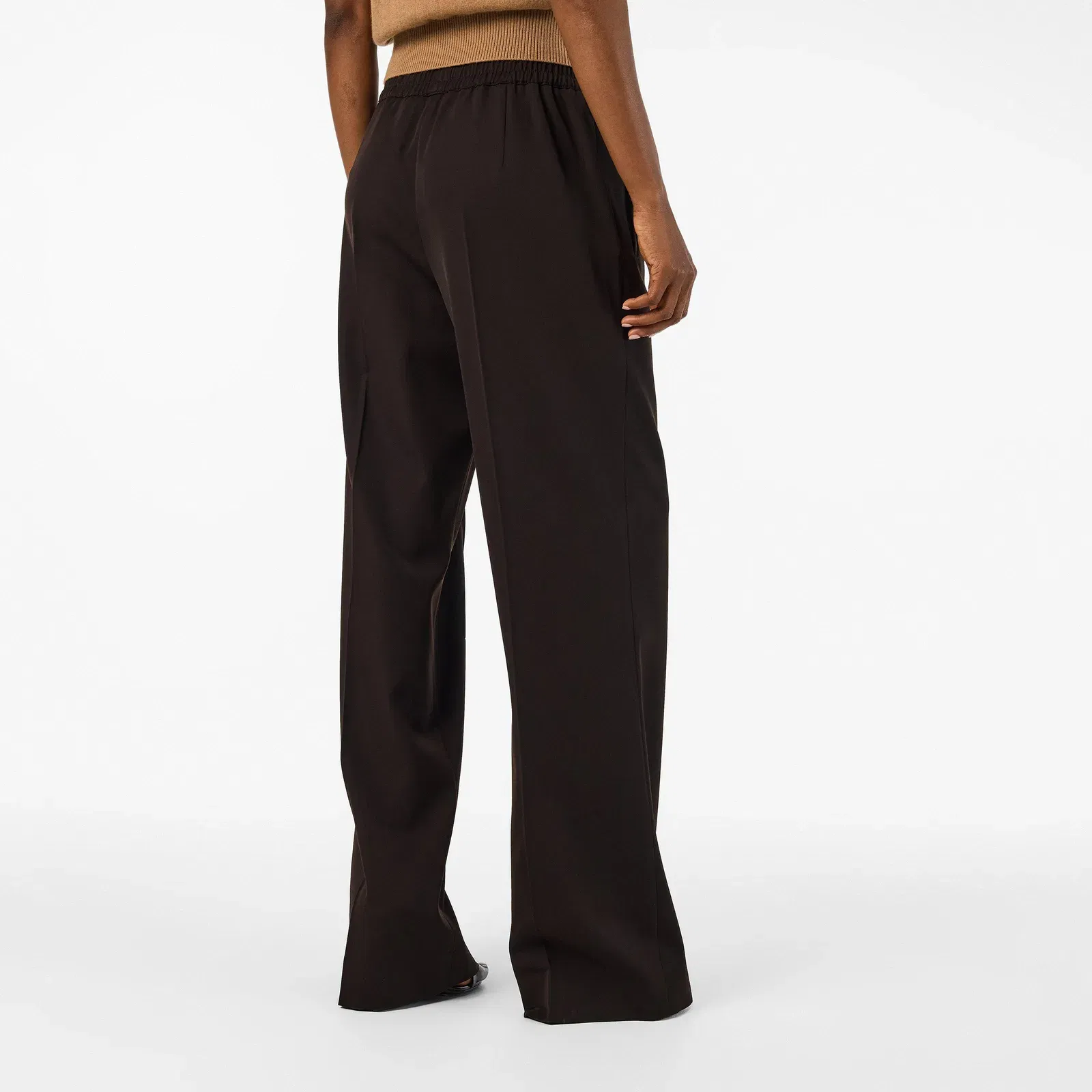 High Waisted Wide Leg Trousers