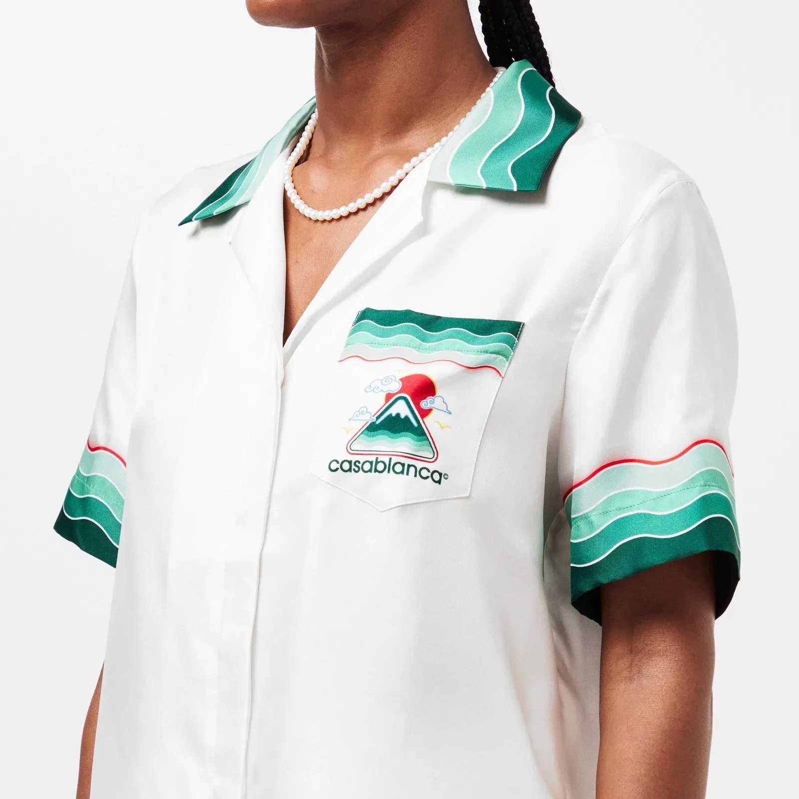 Logo Short Sleeve Bowling Shirt
