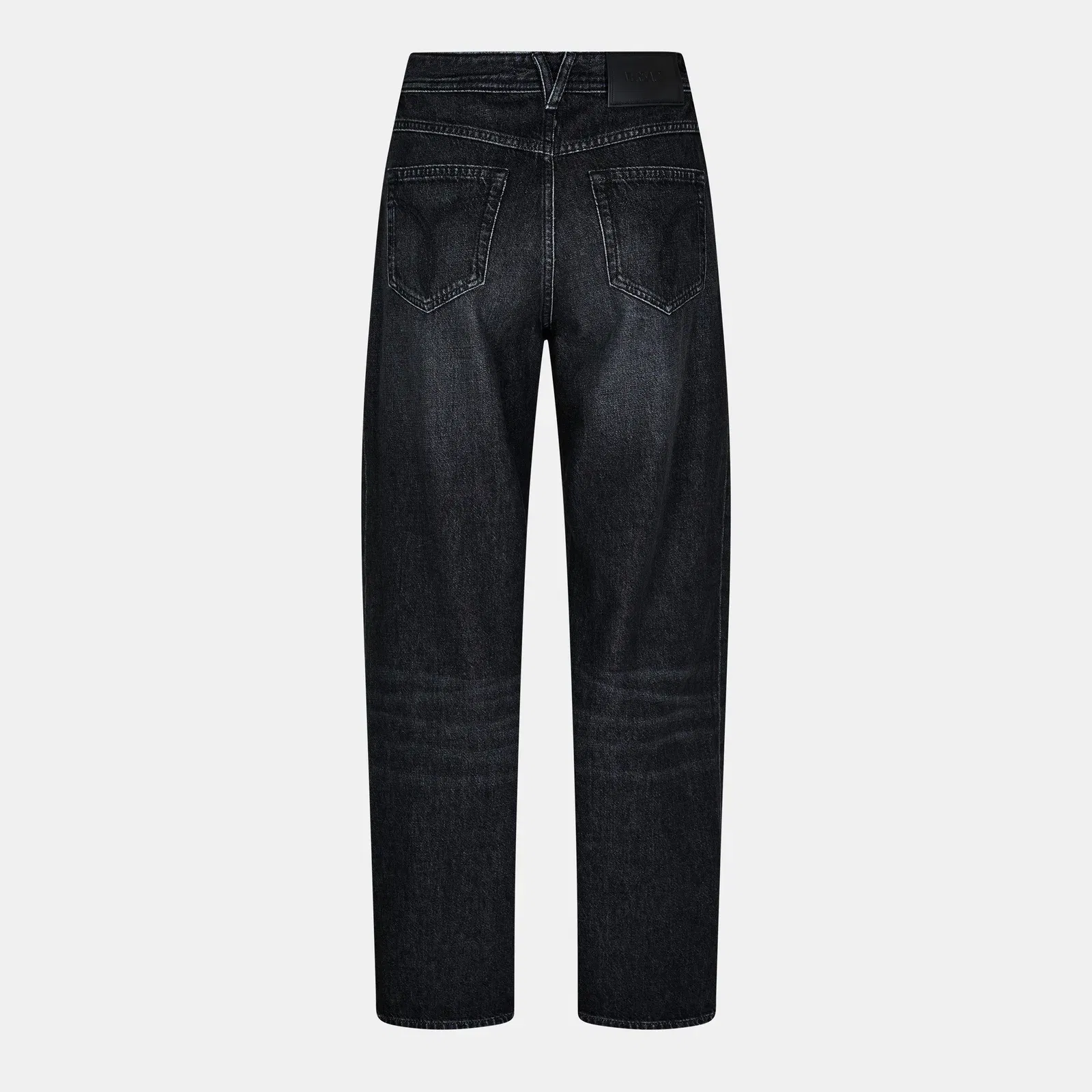 Structured Denim Wide Leg Jeans