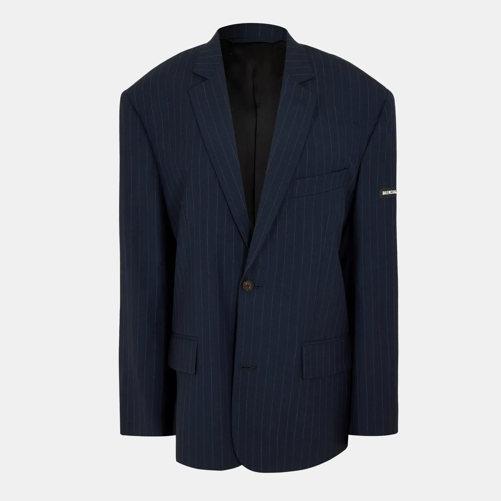 Pinstripe Structured Blazer