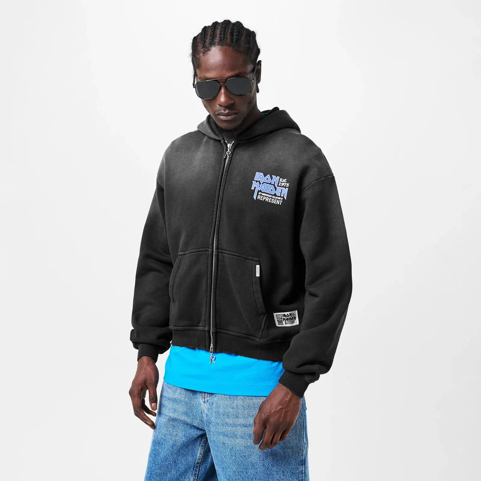 x Iron Maiden Anniversary Cotton Zip Hoodie