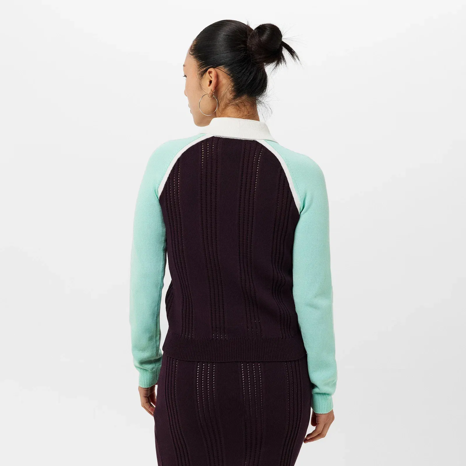 Sporty Long Sleeve Polo Shirt