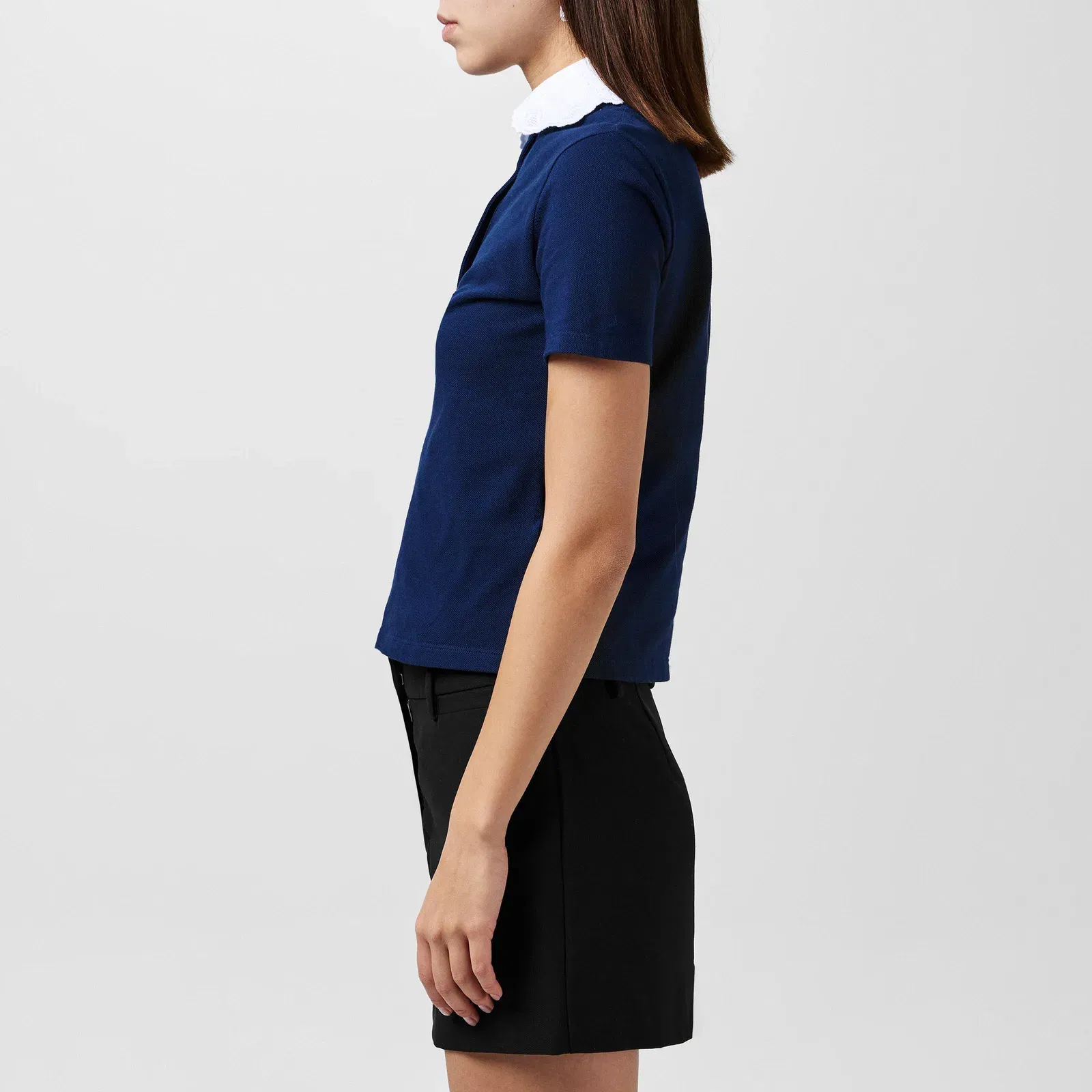 Embroidered Polo Sweatshirt