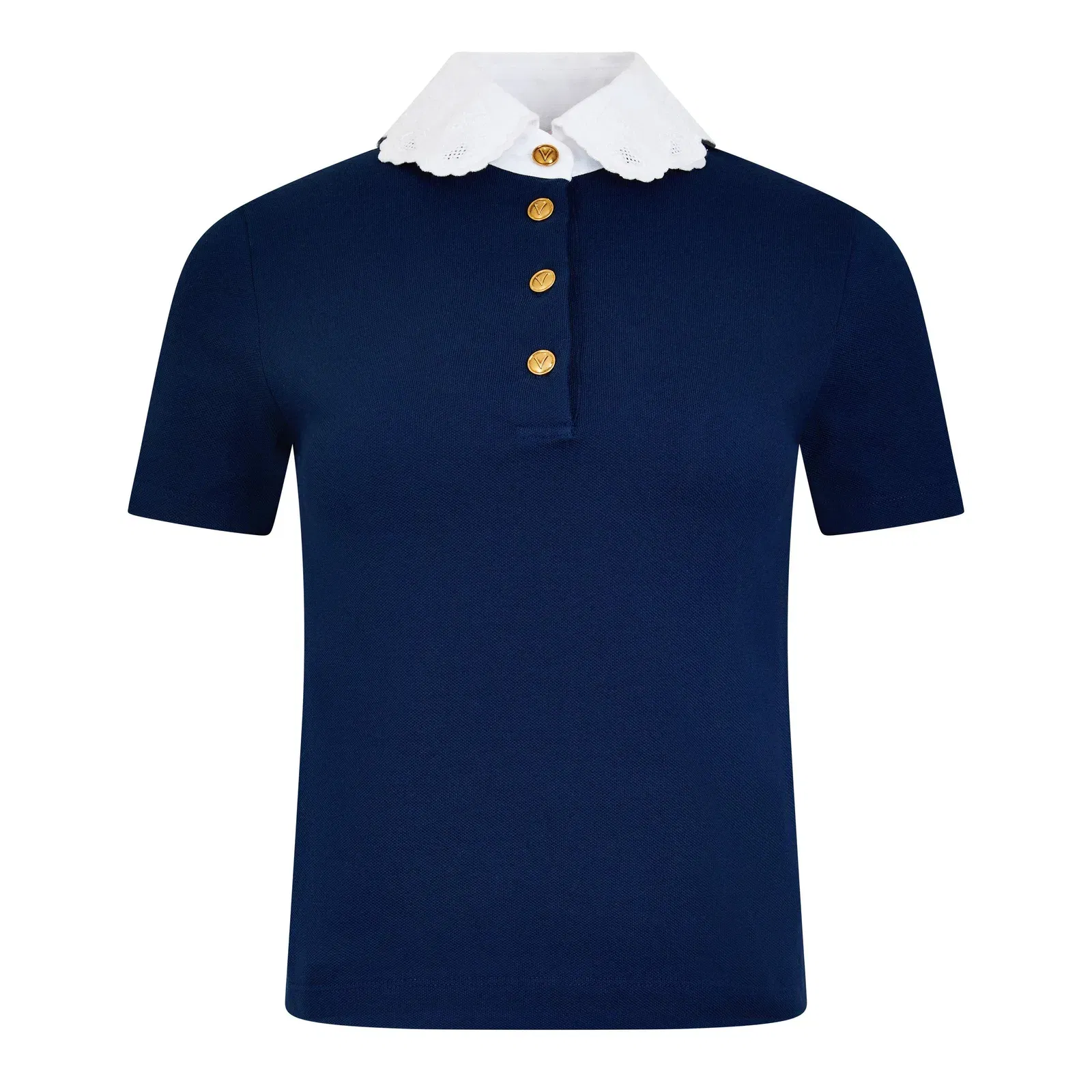 Embroidered Polo Sweatshirt
