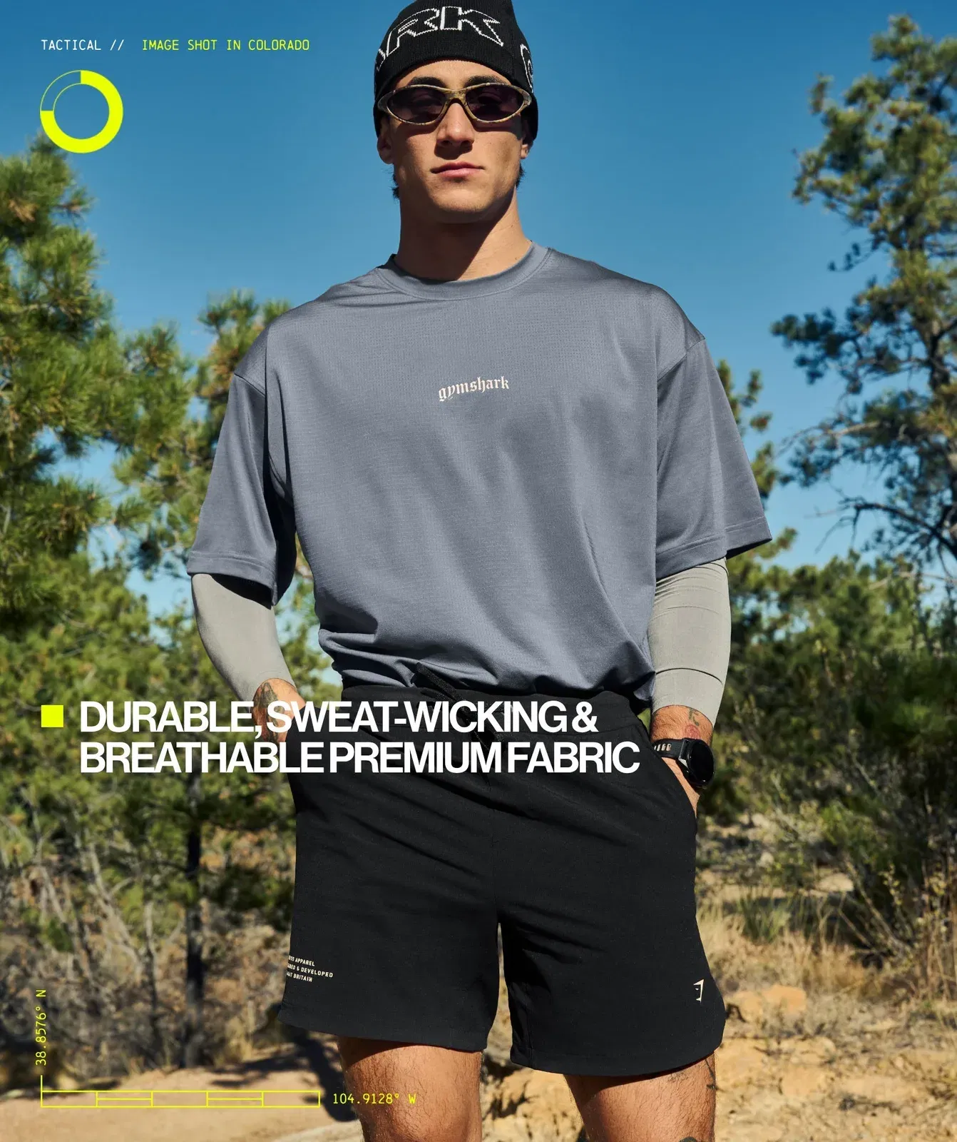 Gymshark Tactical Oversized T-Shirt - Iron Blue