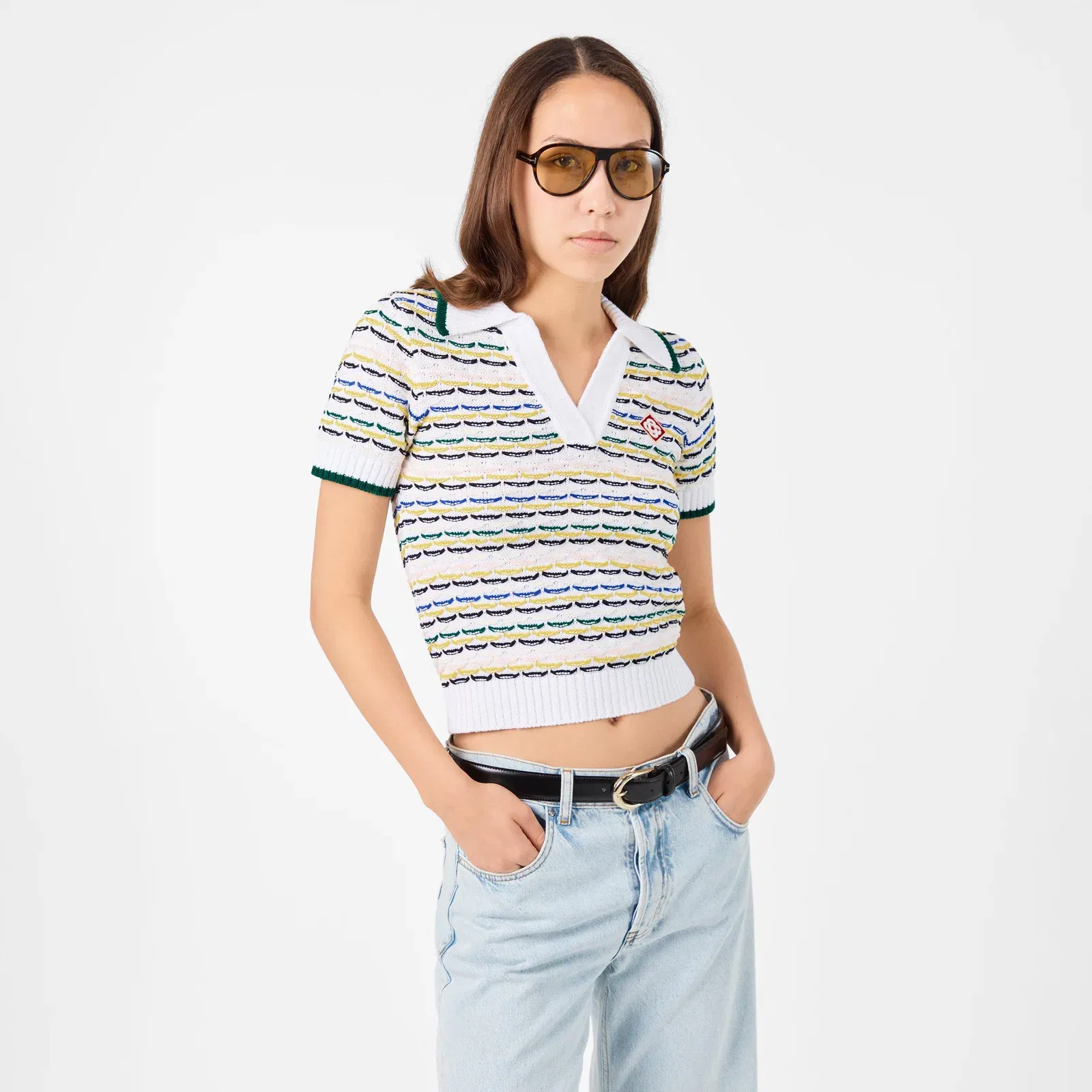Multi Short Sleeve Tailored Fit Polo Shirt