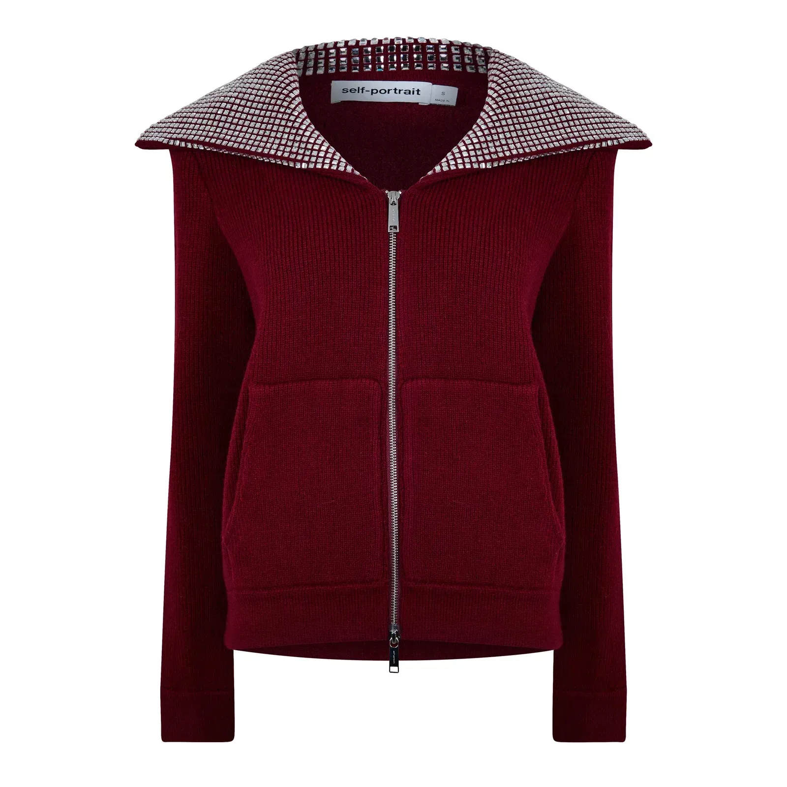 Diamante Knitted Crew Neck Jumper