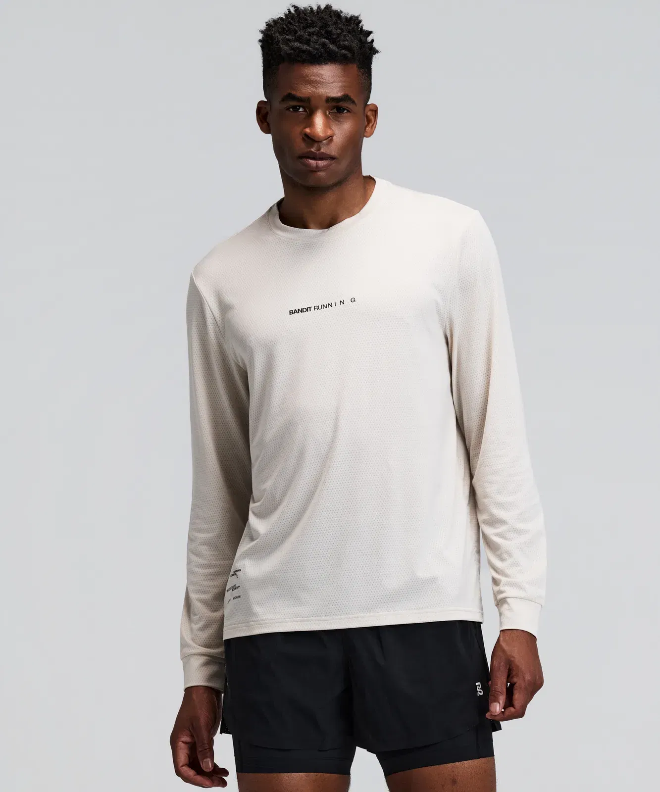 Bandit Micromesh Long Sleeve Performance T-Shirt Unisex Champagne