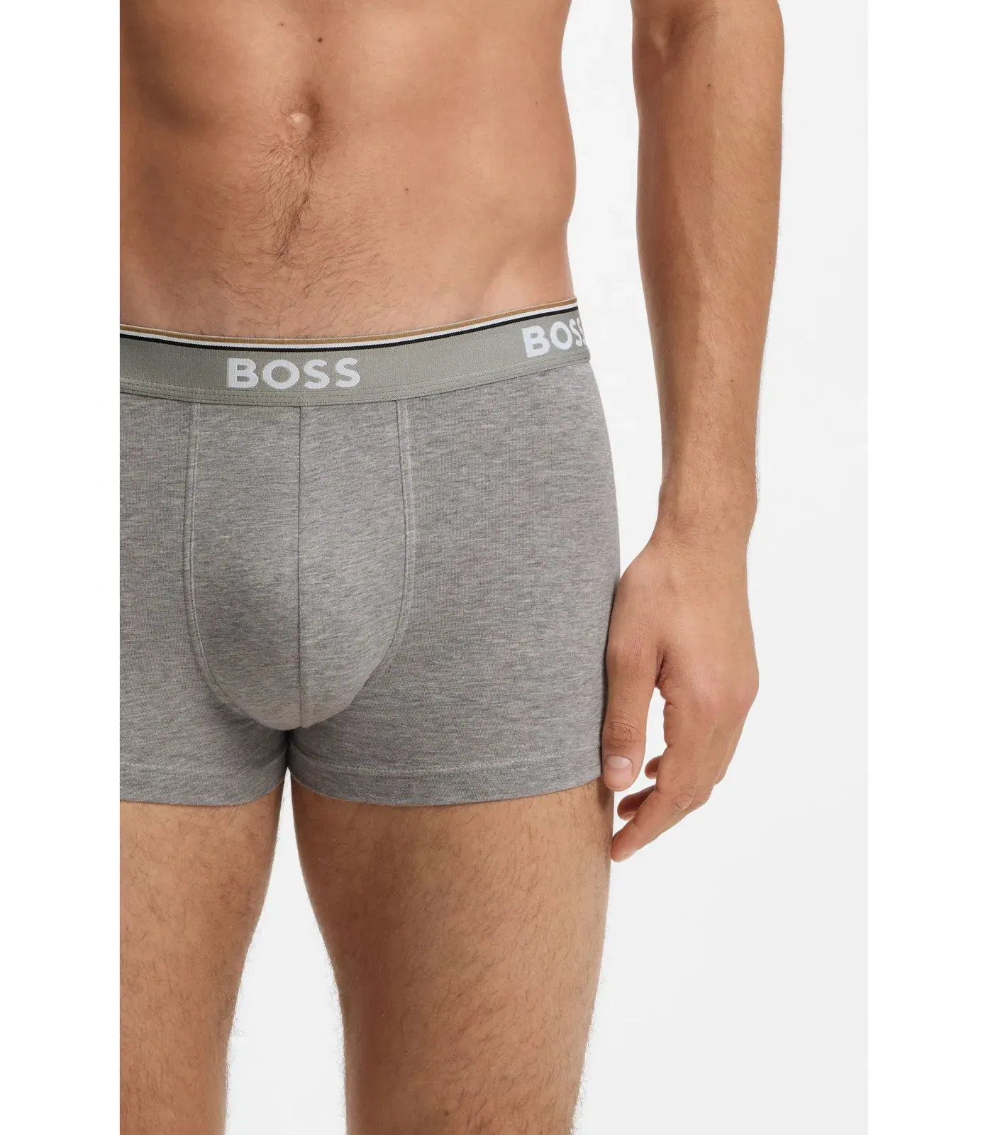 Boss Stretch Cotton Trunks With Repeating Logos Assorted-Pre-Pack