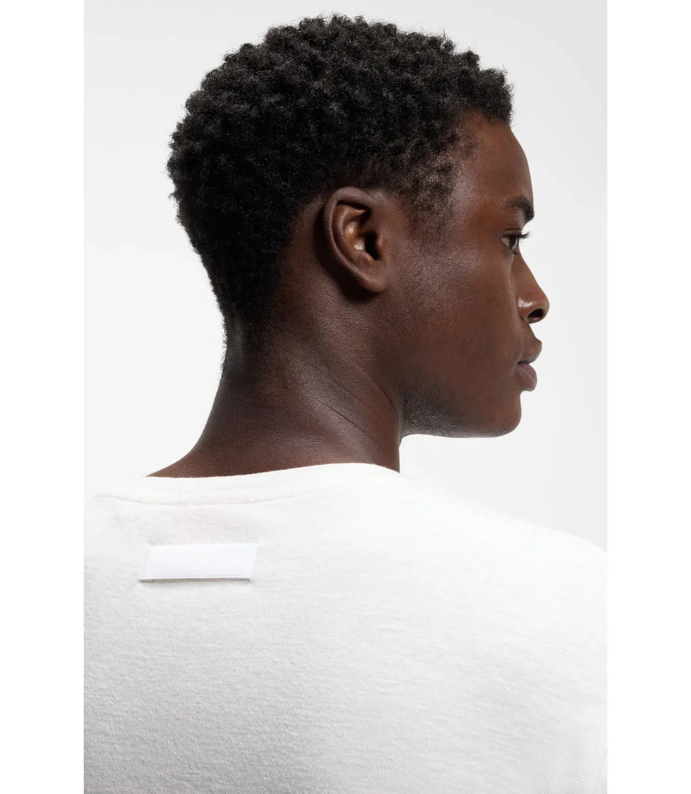 Hugo Slub Interlock T-Shirt In A Slim Fit White