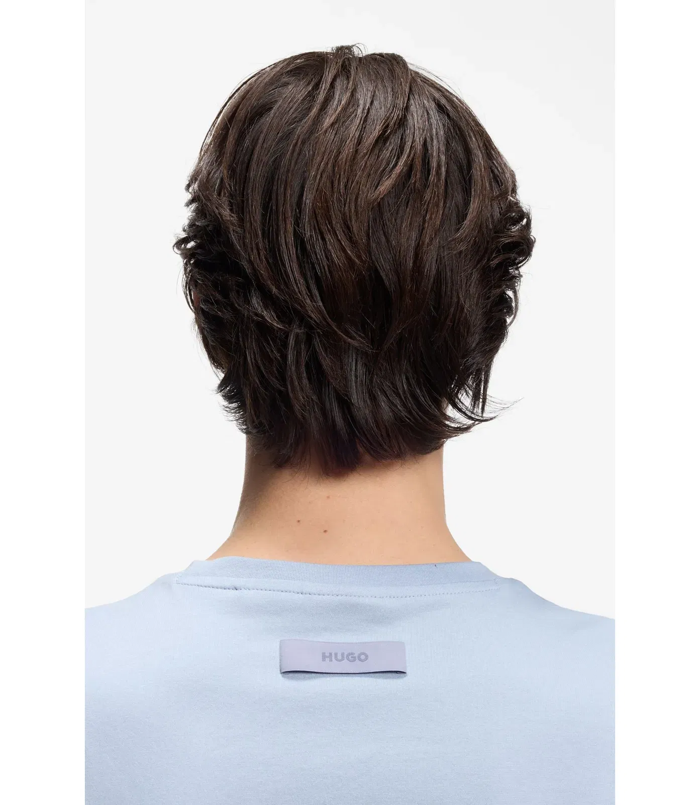 Hugo Slim Fit T-Shirt With Mercerised Cotton Purple