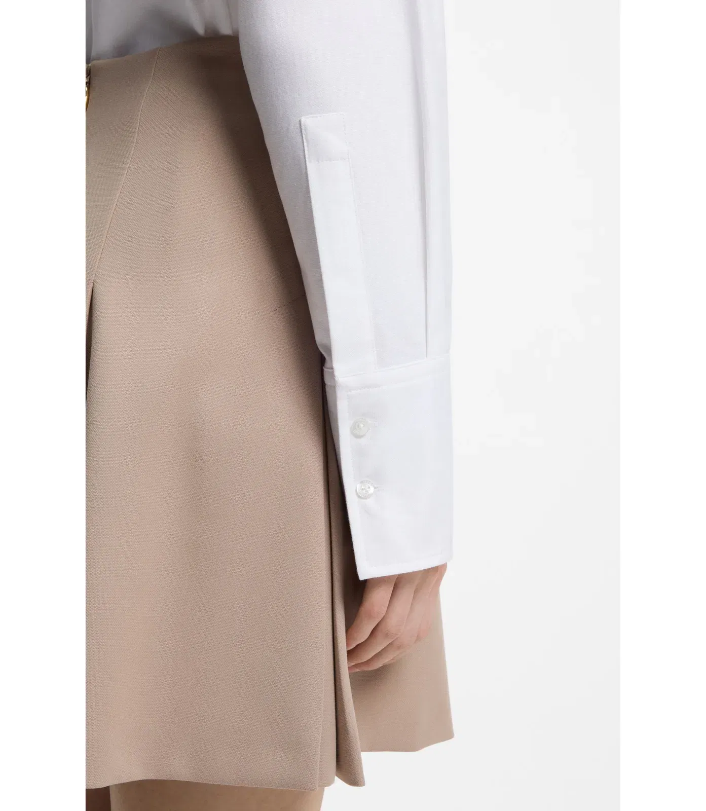 Hugo Relaxed Fit Blouse With Heart Logo White Women's