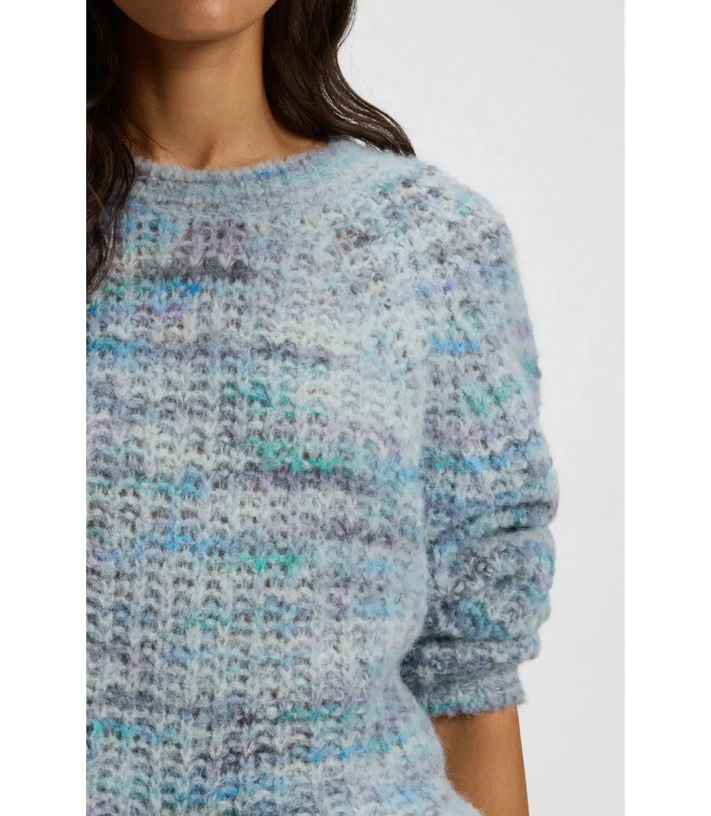 Boss Multicoloured Yarn Sweater In An Alpaca Blend Patterned Women's