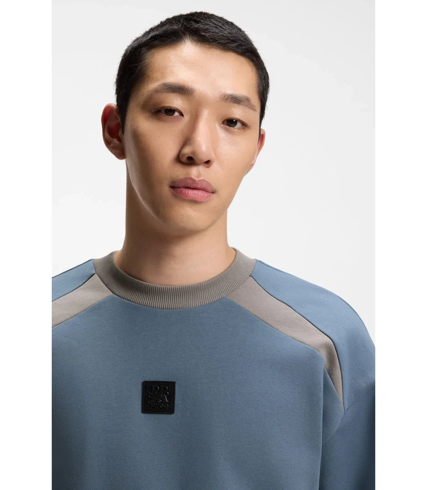 Hugo X Rb Cotton Terry Sweatshirt With Bull Motif Dark Grey