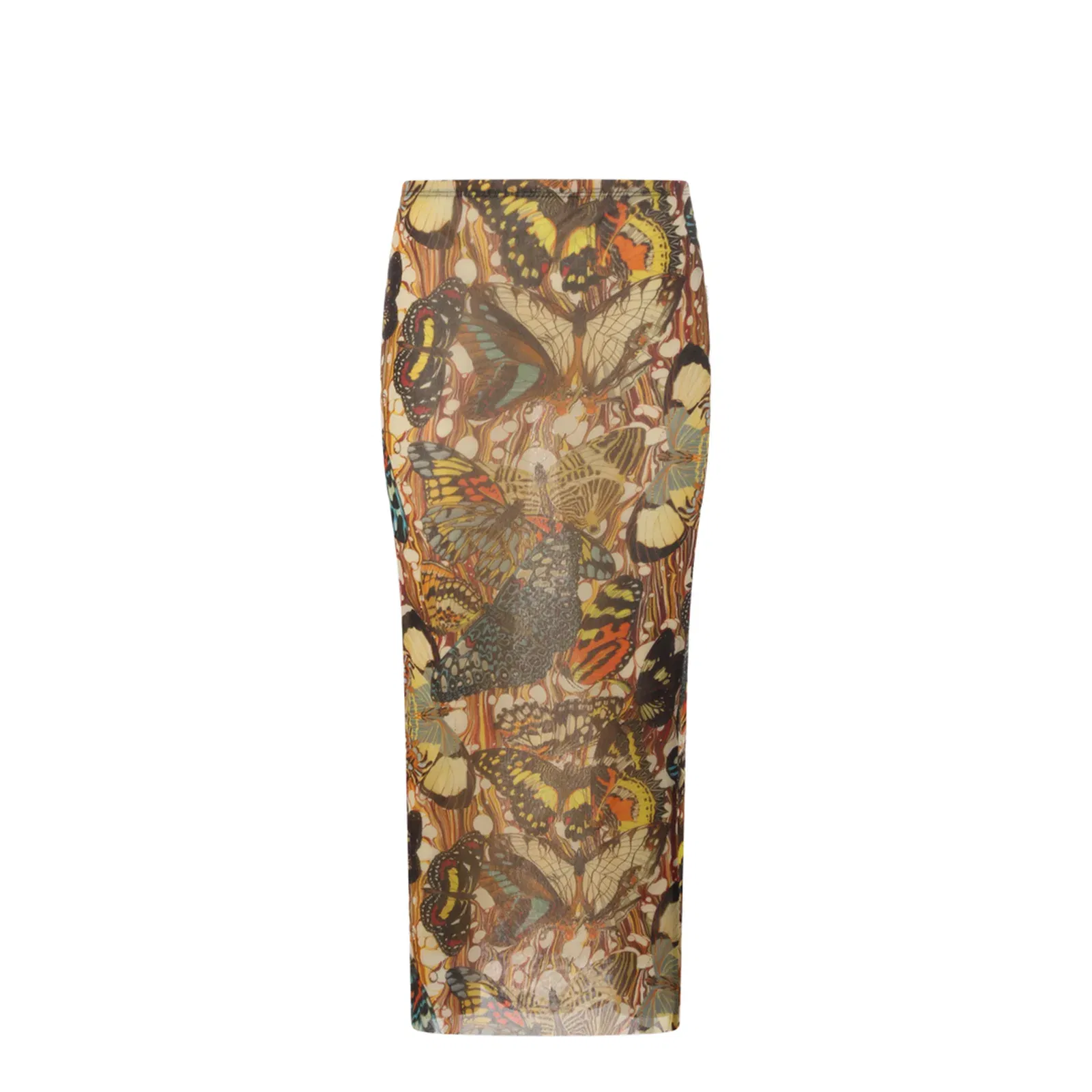 Long Skirt with Bow Tie Print
