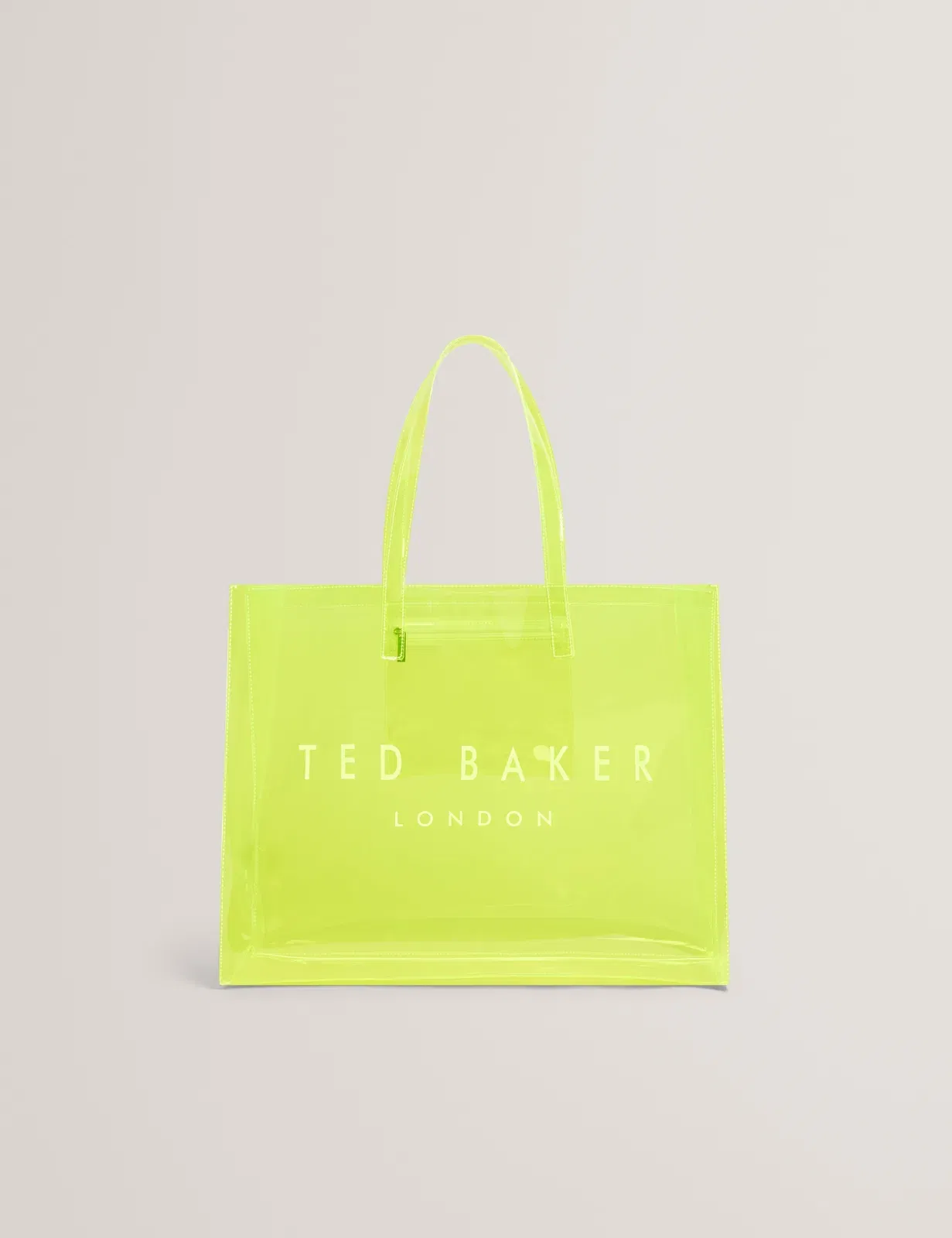 Ted Baker Sheakon Wide Neon Clear Vinyl Icon Tote Bag Women's