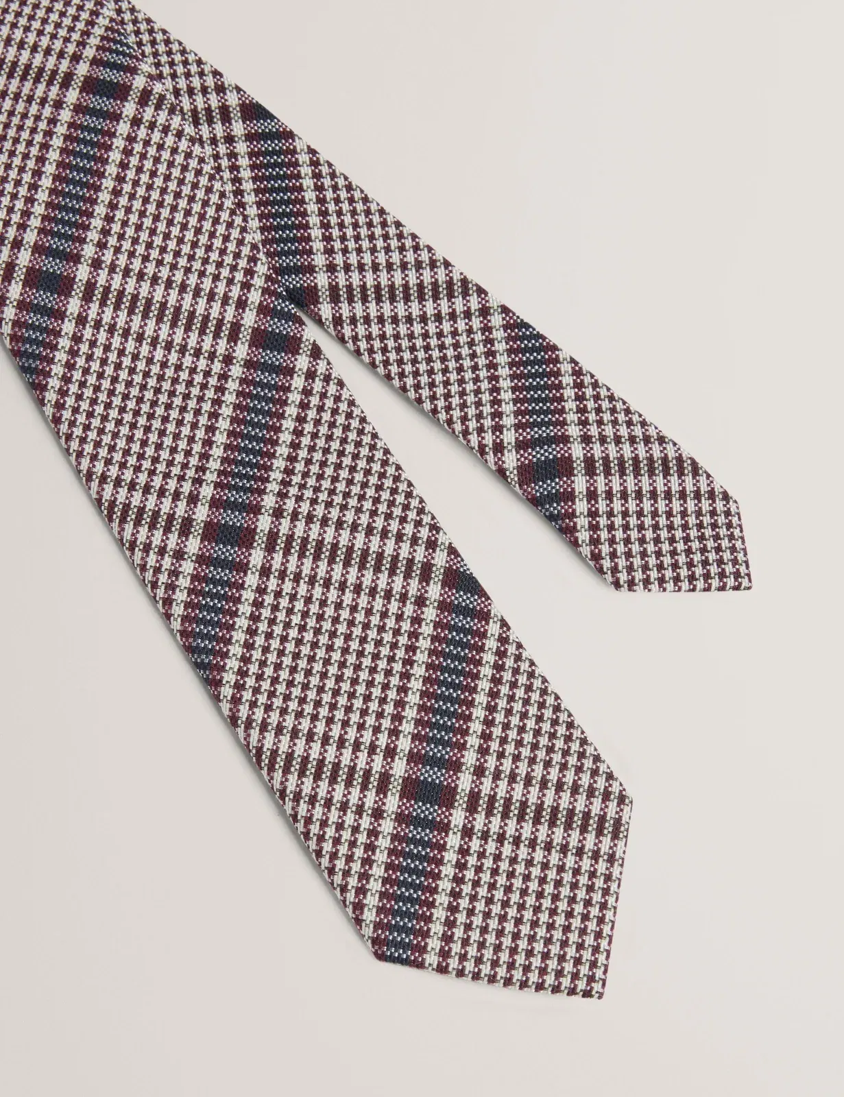 Ted Baker Demos Glen Check Woven Tie