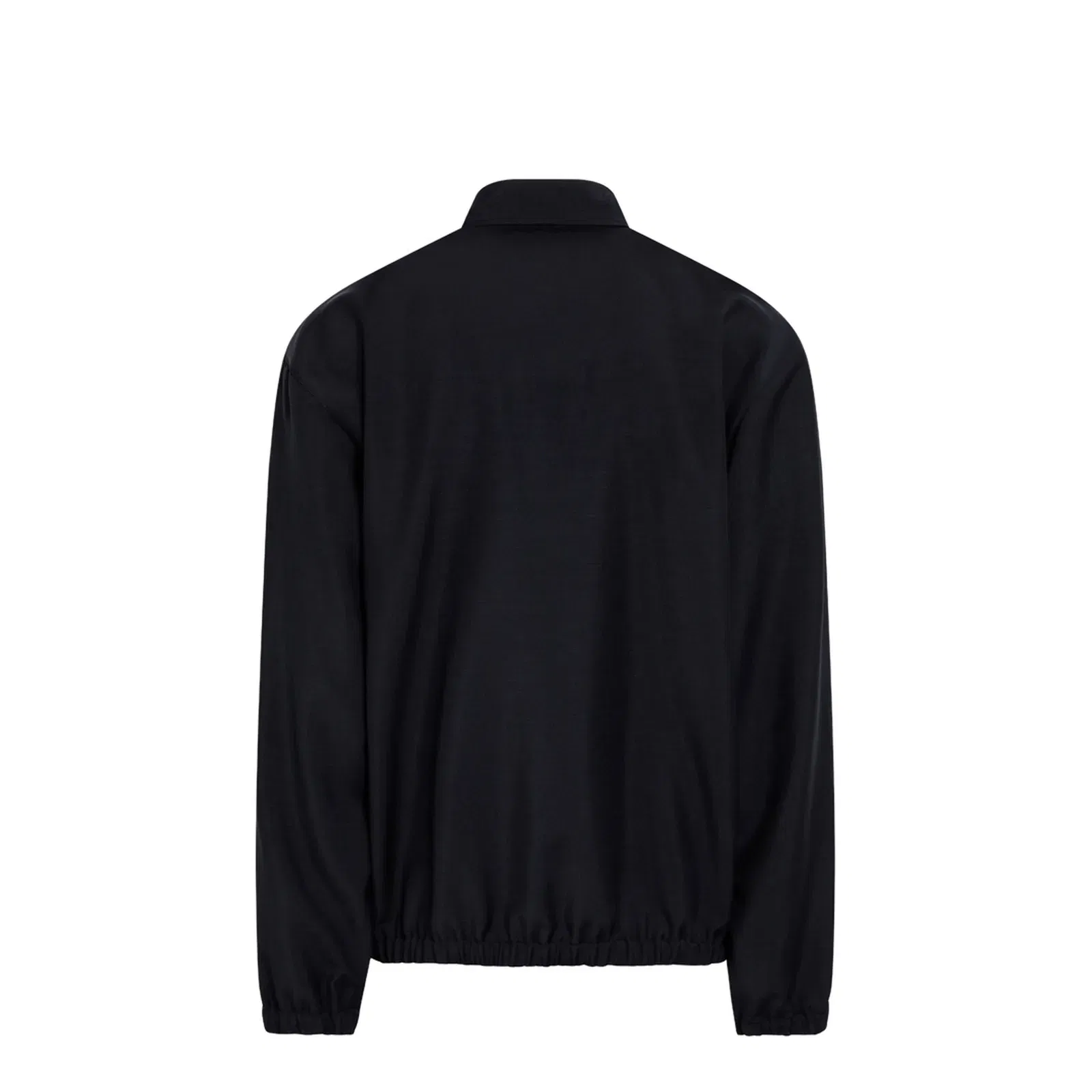 Blue Blouson In Wool And Mohair Blend