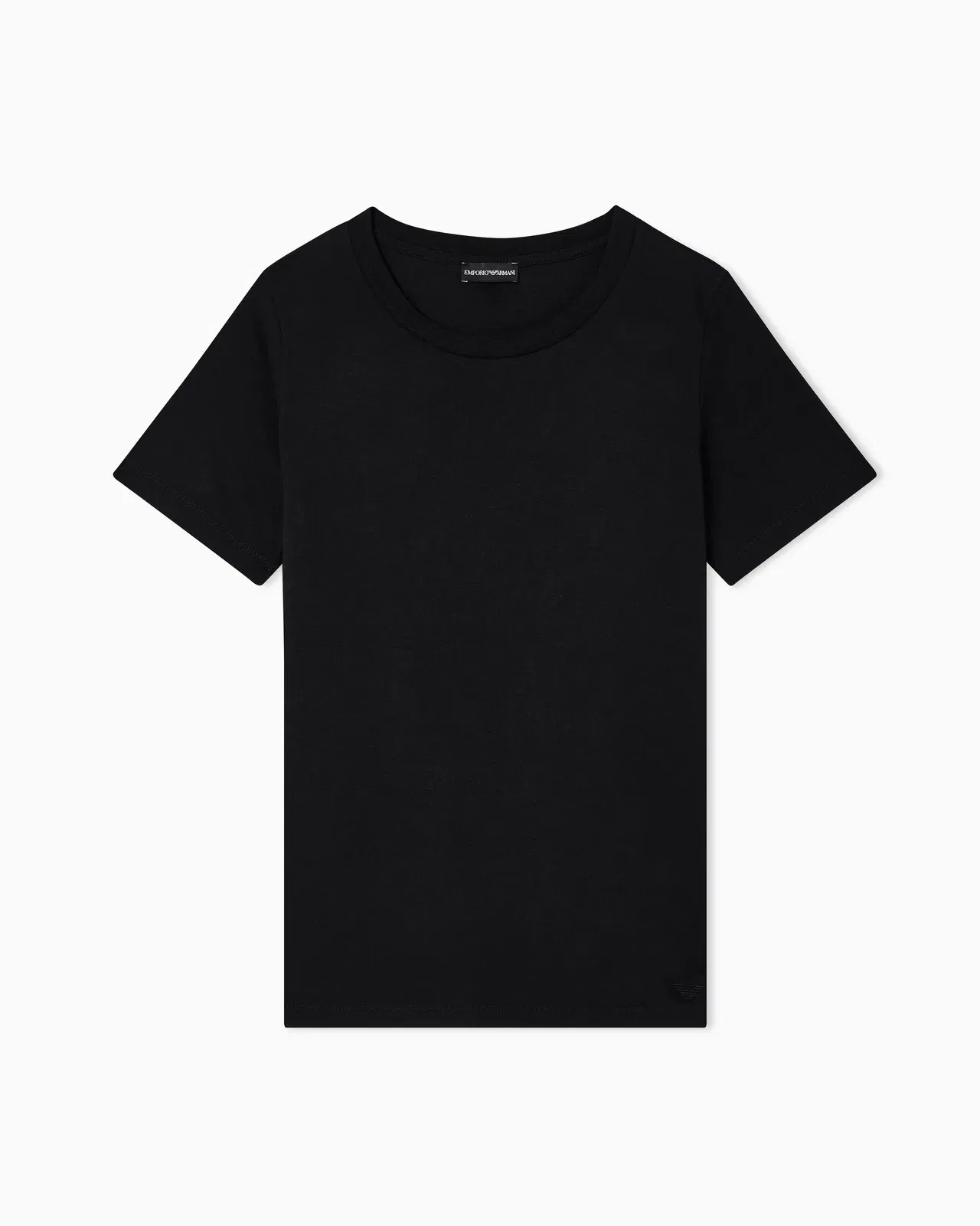 Emporio Armani Jersey t-shirt in Pima cotton with a crew neck Essential