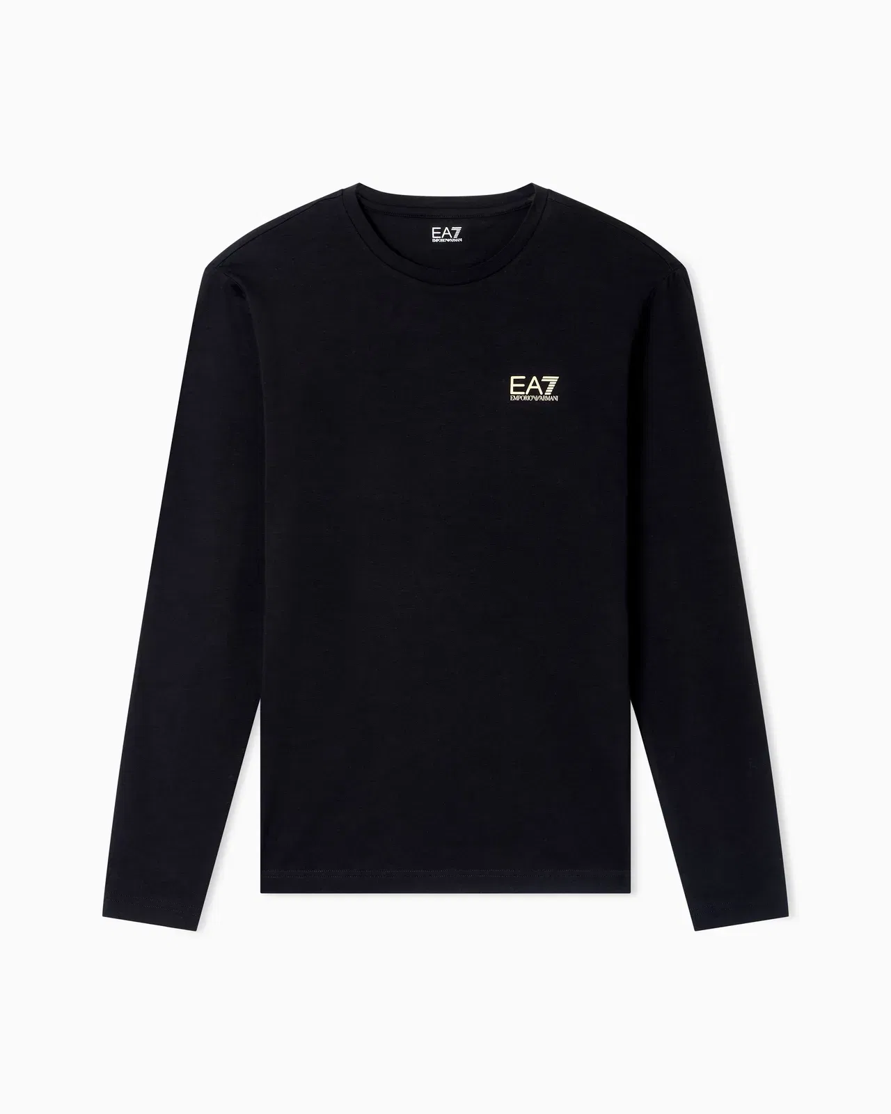 EA7 Crew neck t-shirt Core Identity in cotton with long sleeves