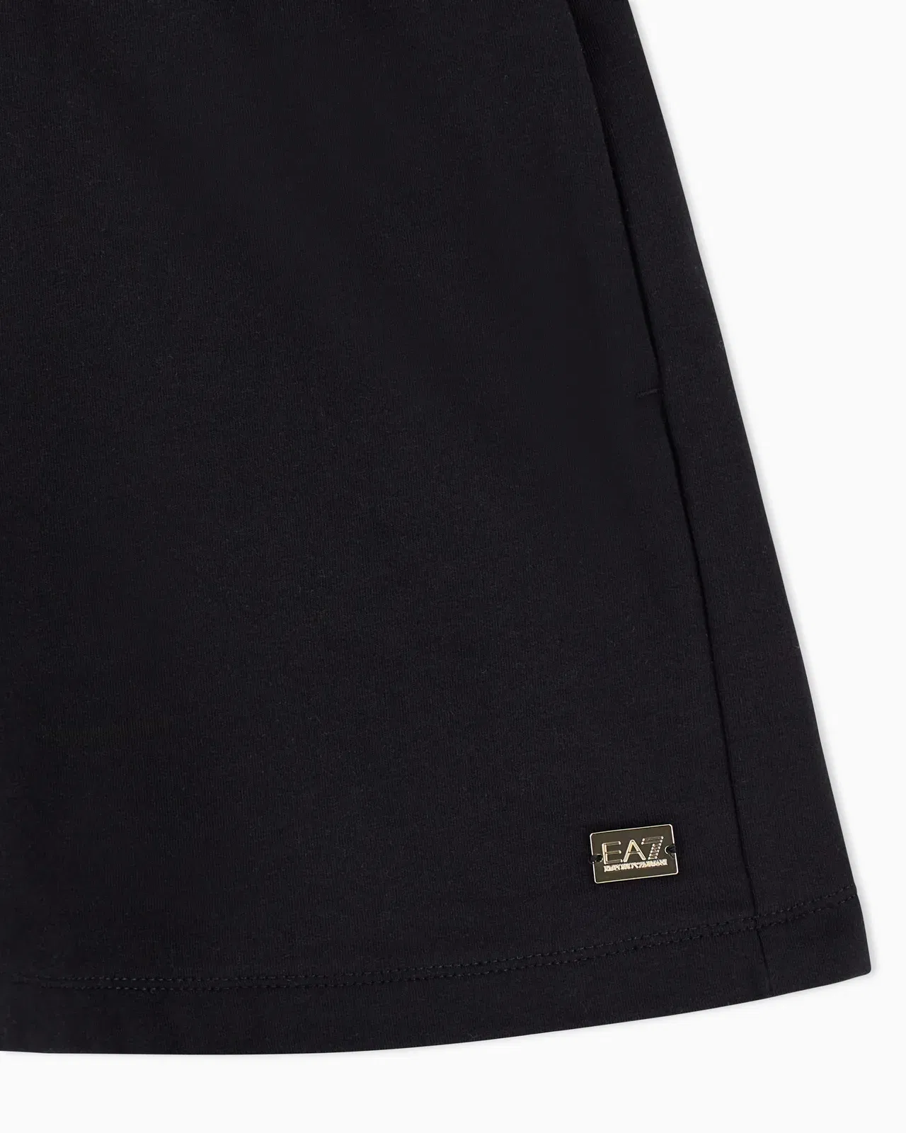 EA7 Cotton fleece jersey shorts with drawstring Core Lady