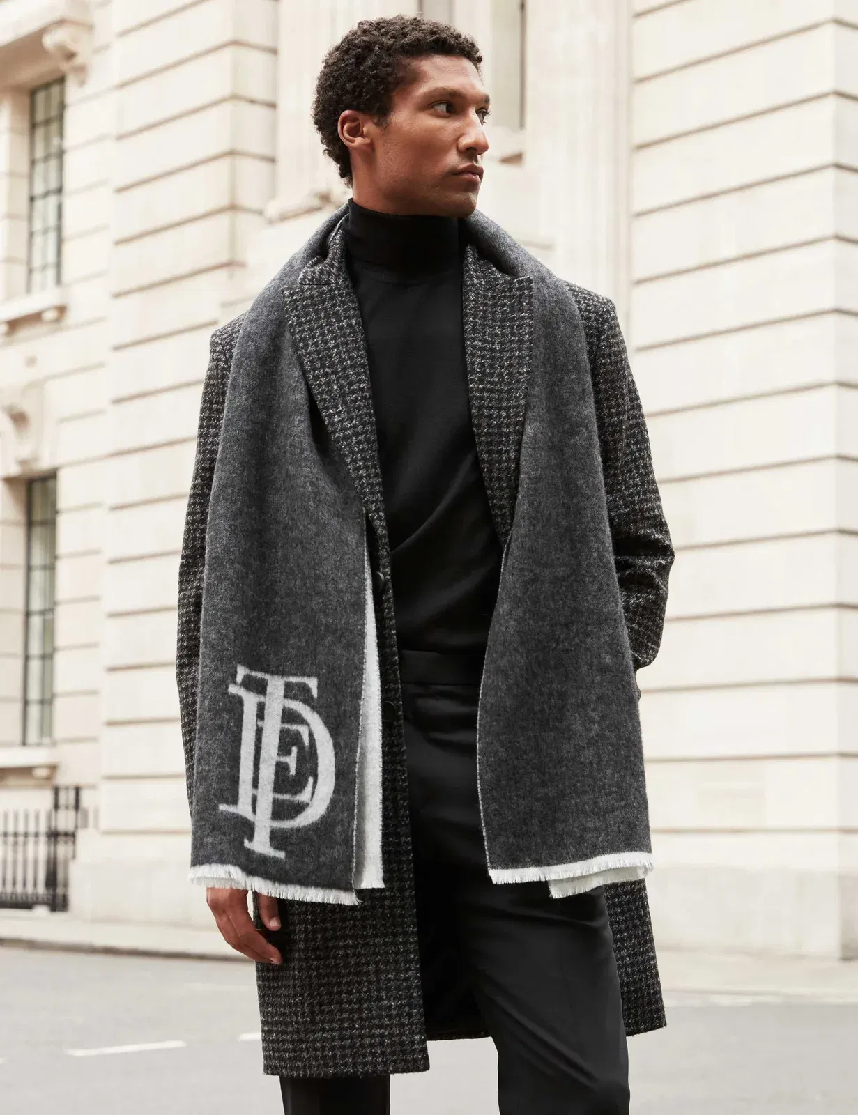 Ted Baker Kyell Wool Logo Scarf