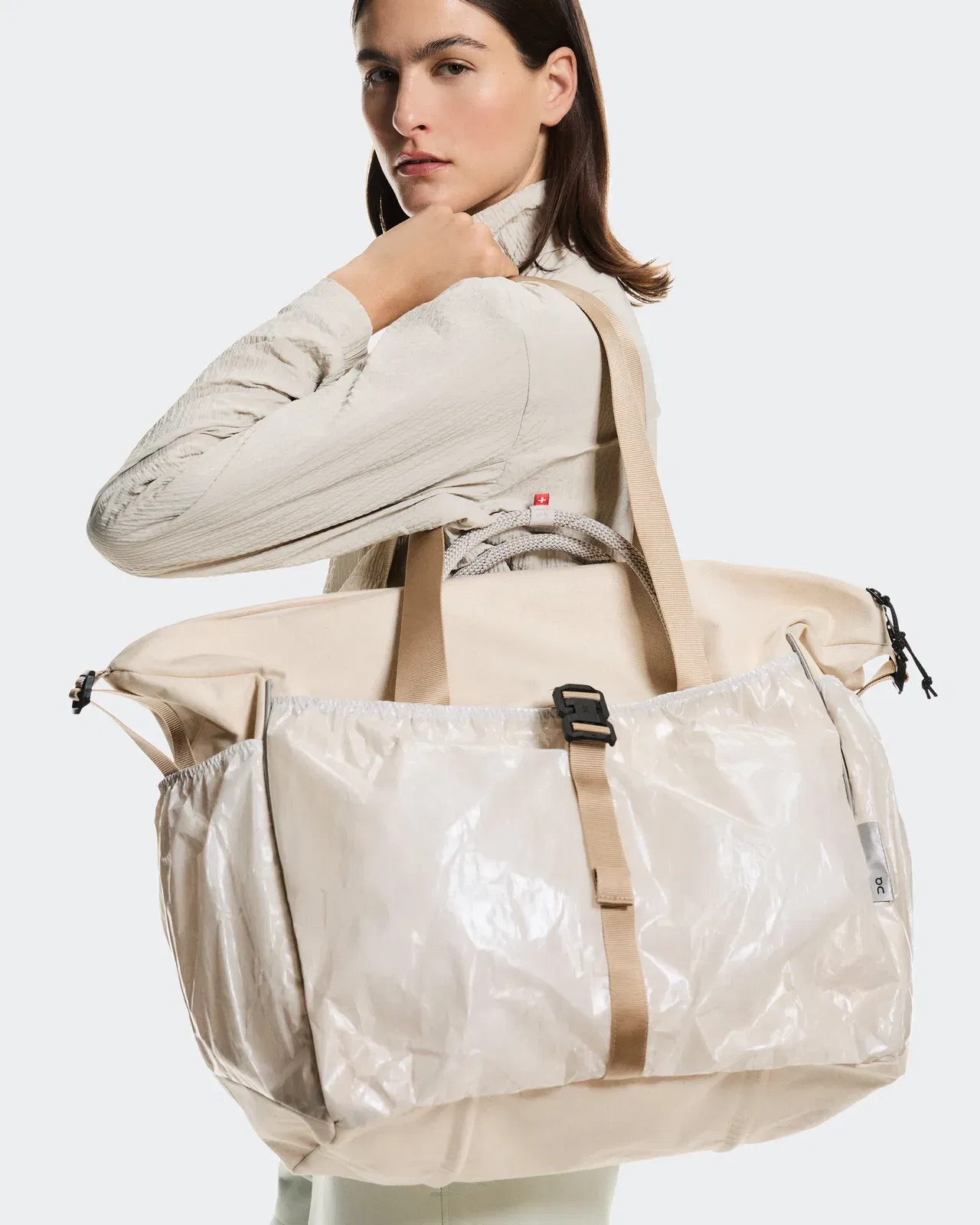 On Court Pack 40L Sesame | White