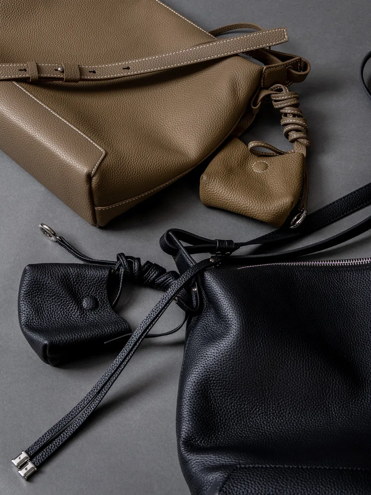 Lusso - Ladies Leather Satchel Bag | Taupe