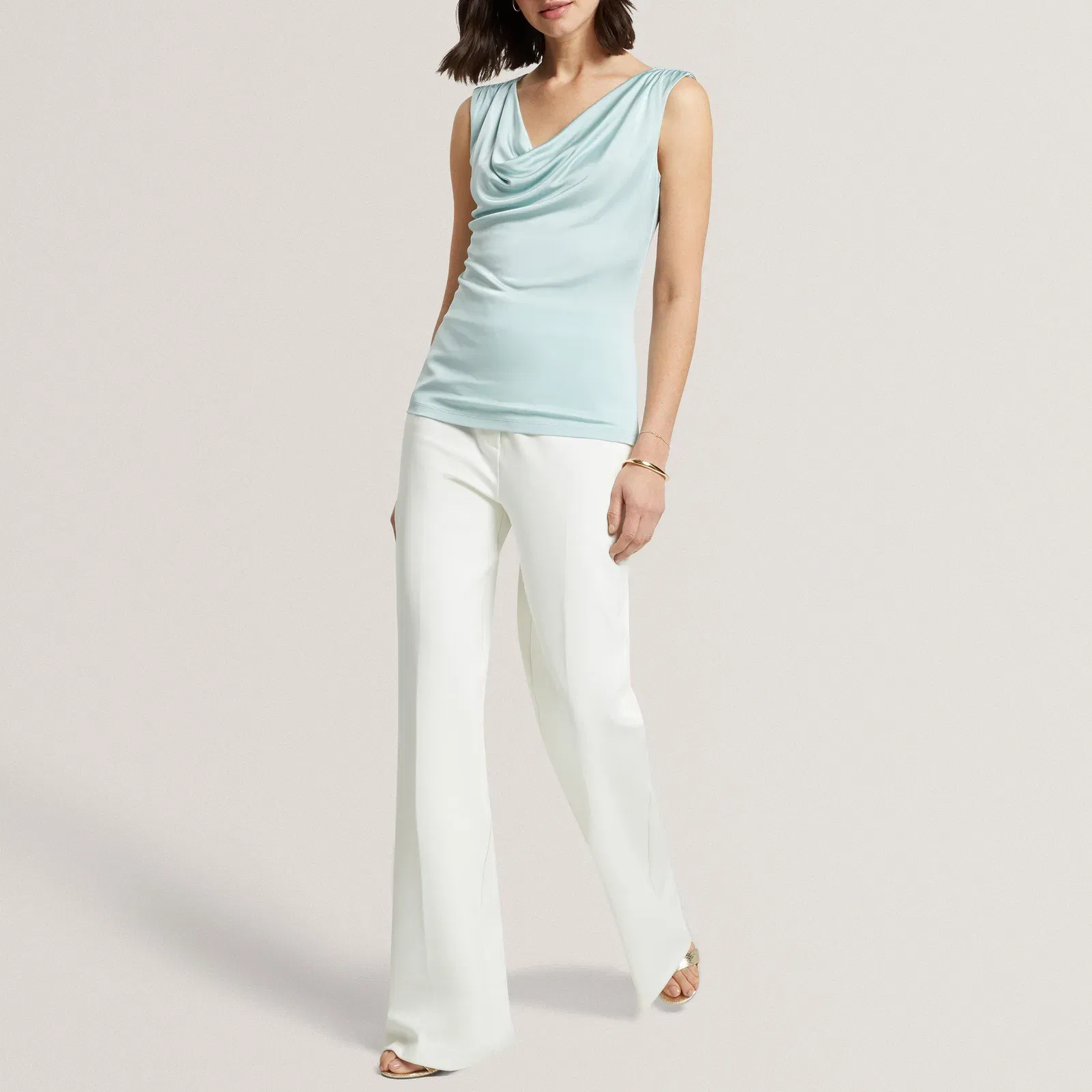 Ted Baker Cowl Neck Sleeveless Top