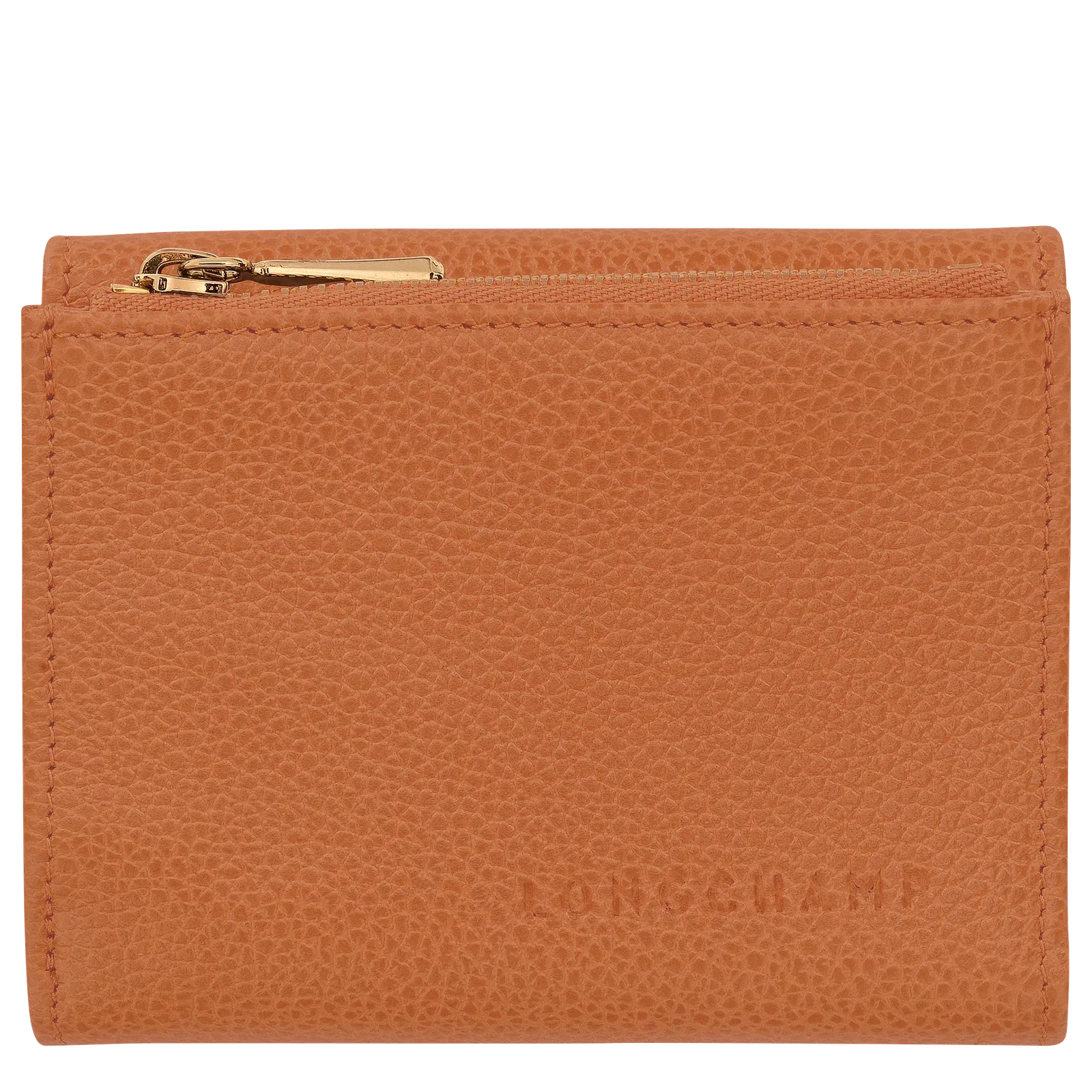Longchamp Le Foulonné Compact wallet Amber