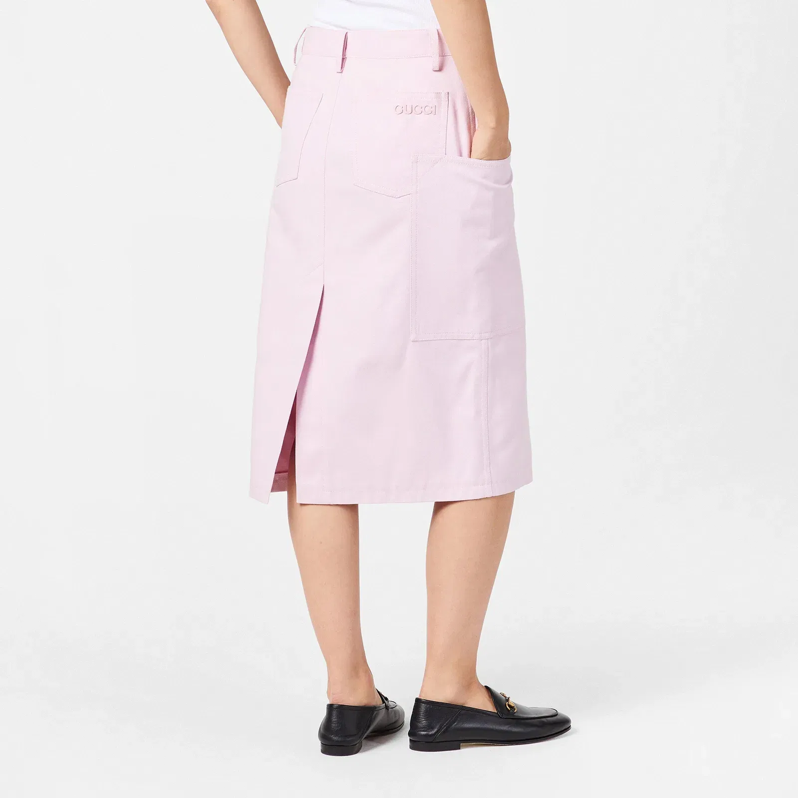 Canvas Midi Skirt