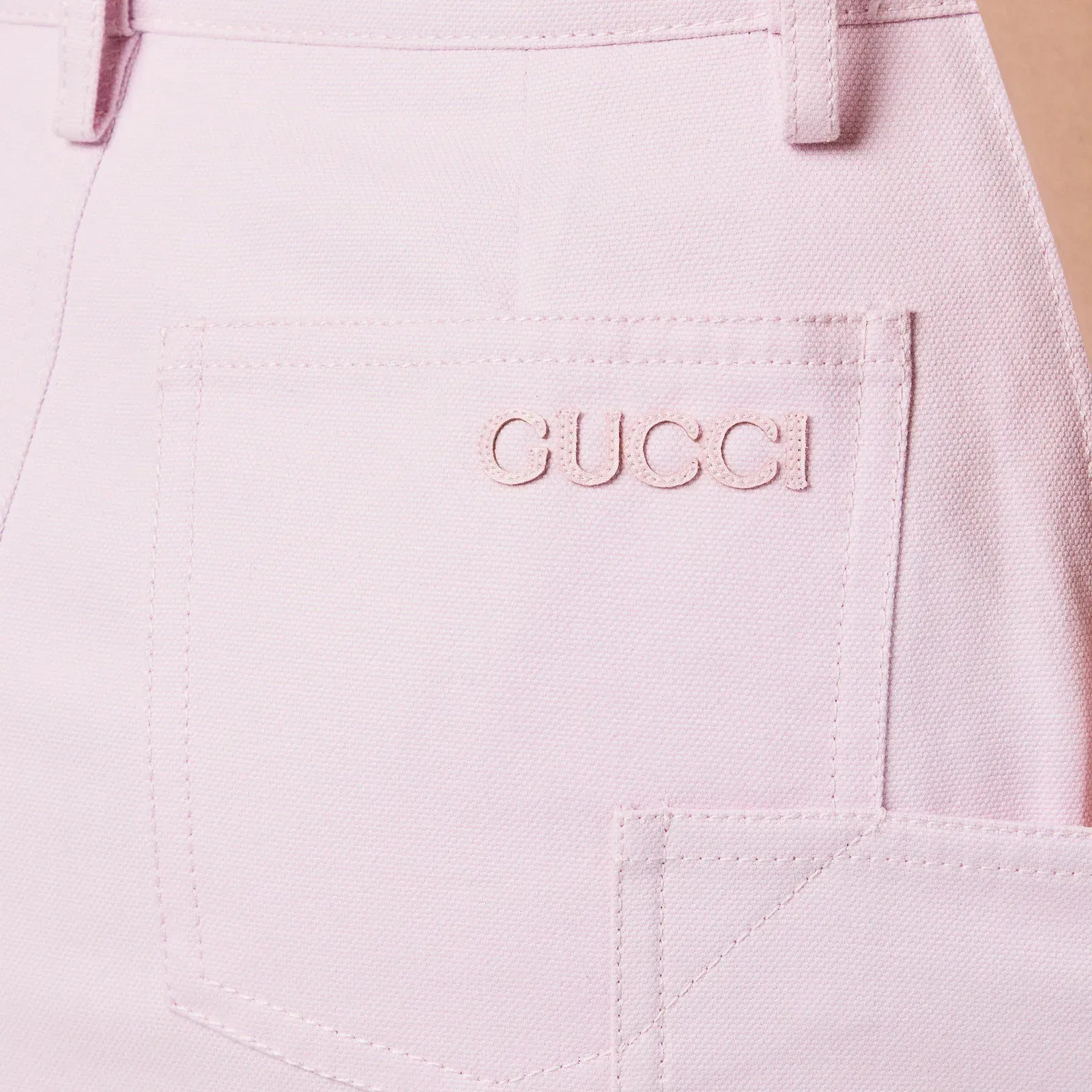 Canvas Midi Skirt