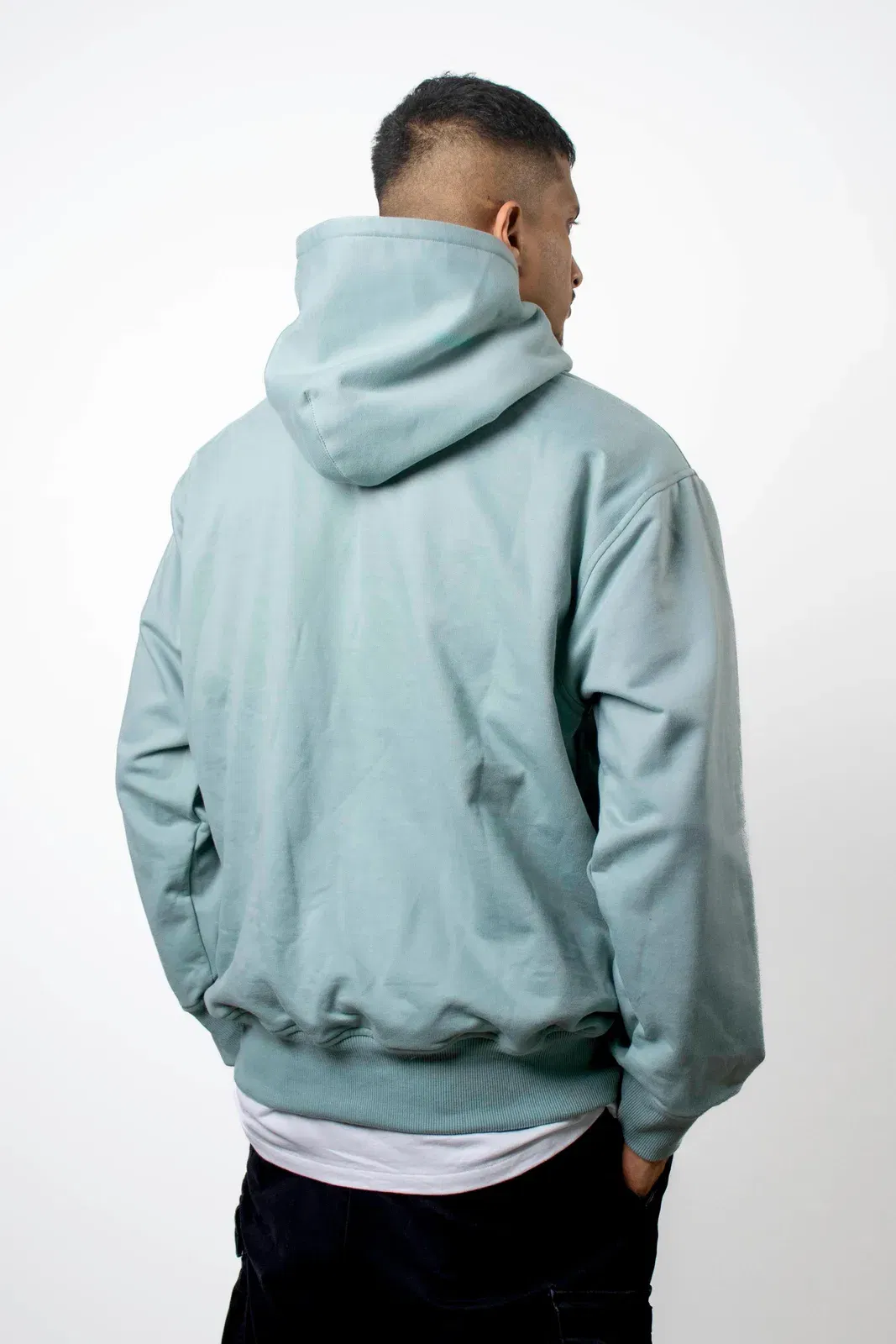 Boxy Teal Hoodie