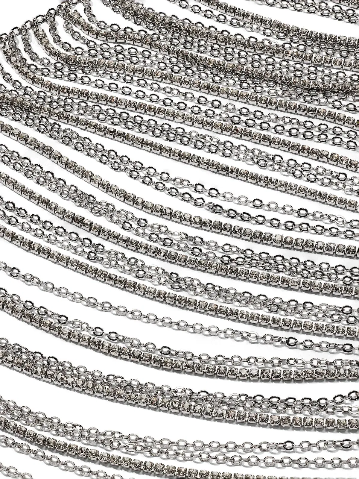 Crystal Shine Draped Body Jewelry