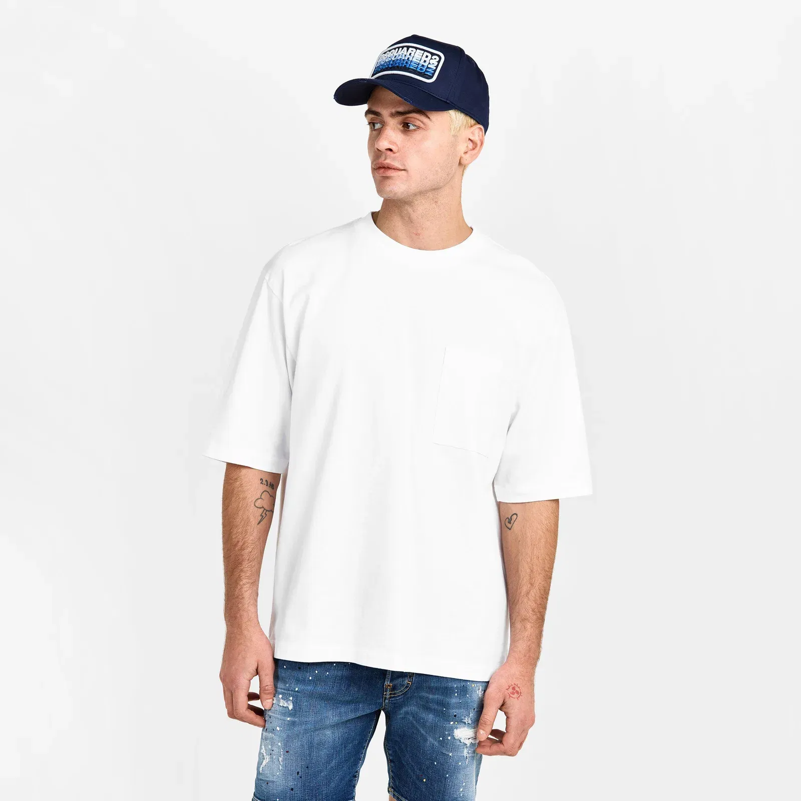 DSQ Bk Logo Oversized T-Shirt
