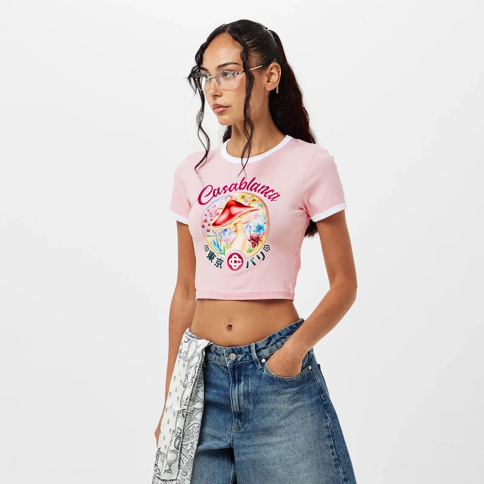 Mushroom Fitted Baby T-Shirt