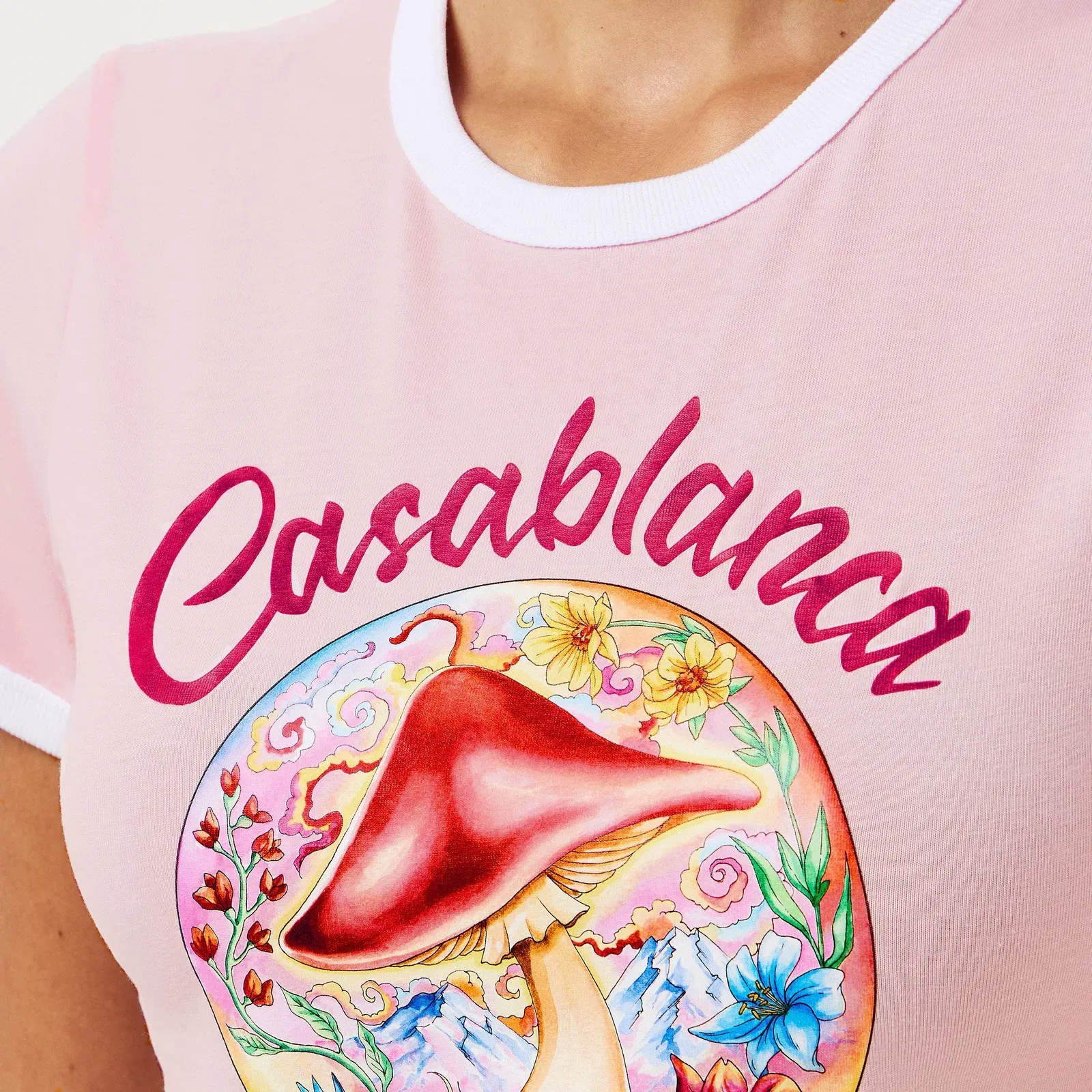 Mushroom Fitted Baby T-Shirt