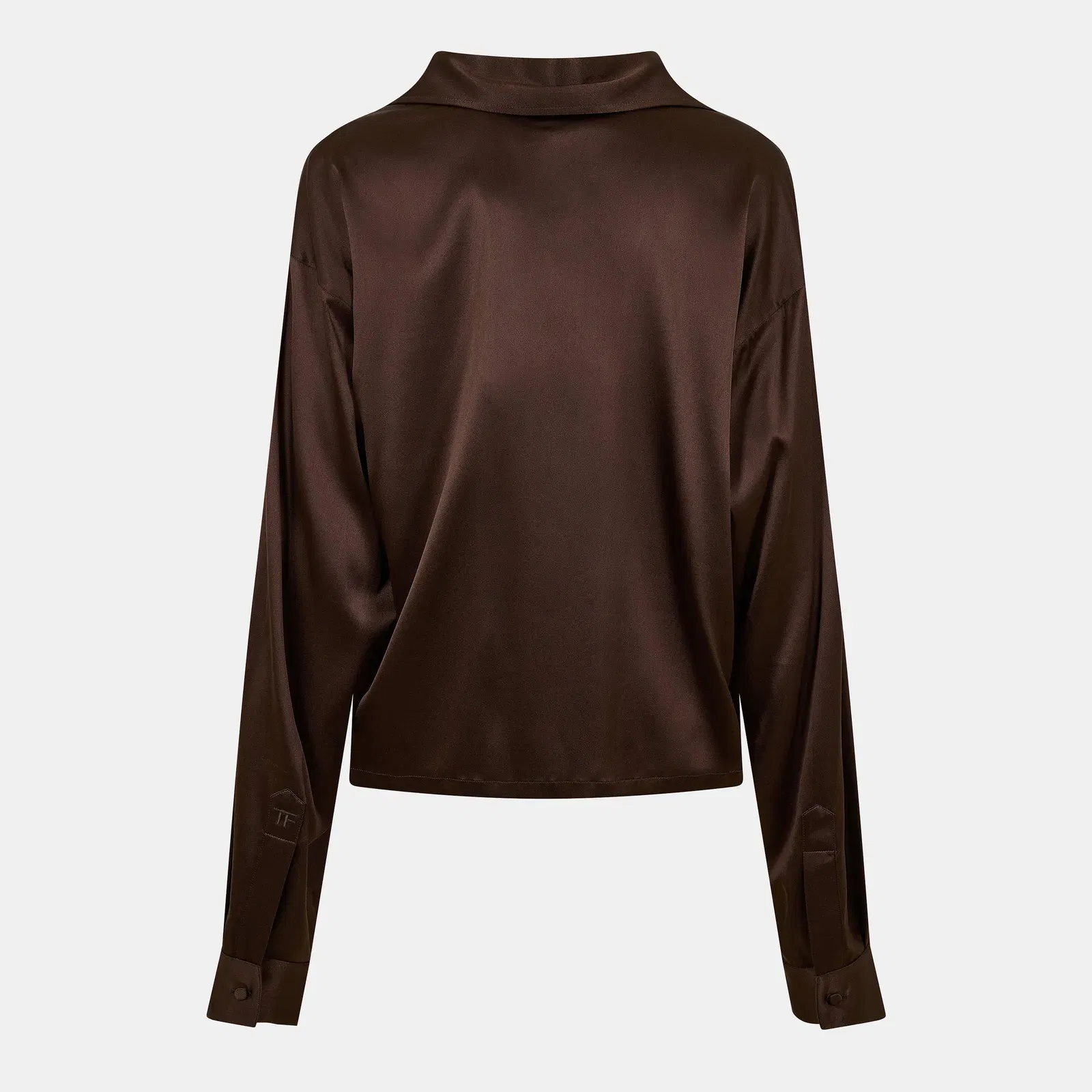 TF Silk Long Sleeve Plain Shirt