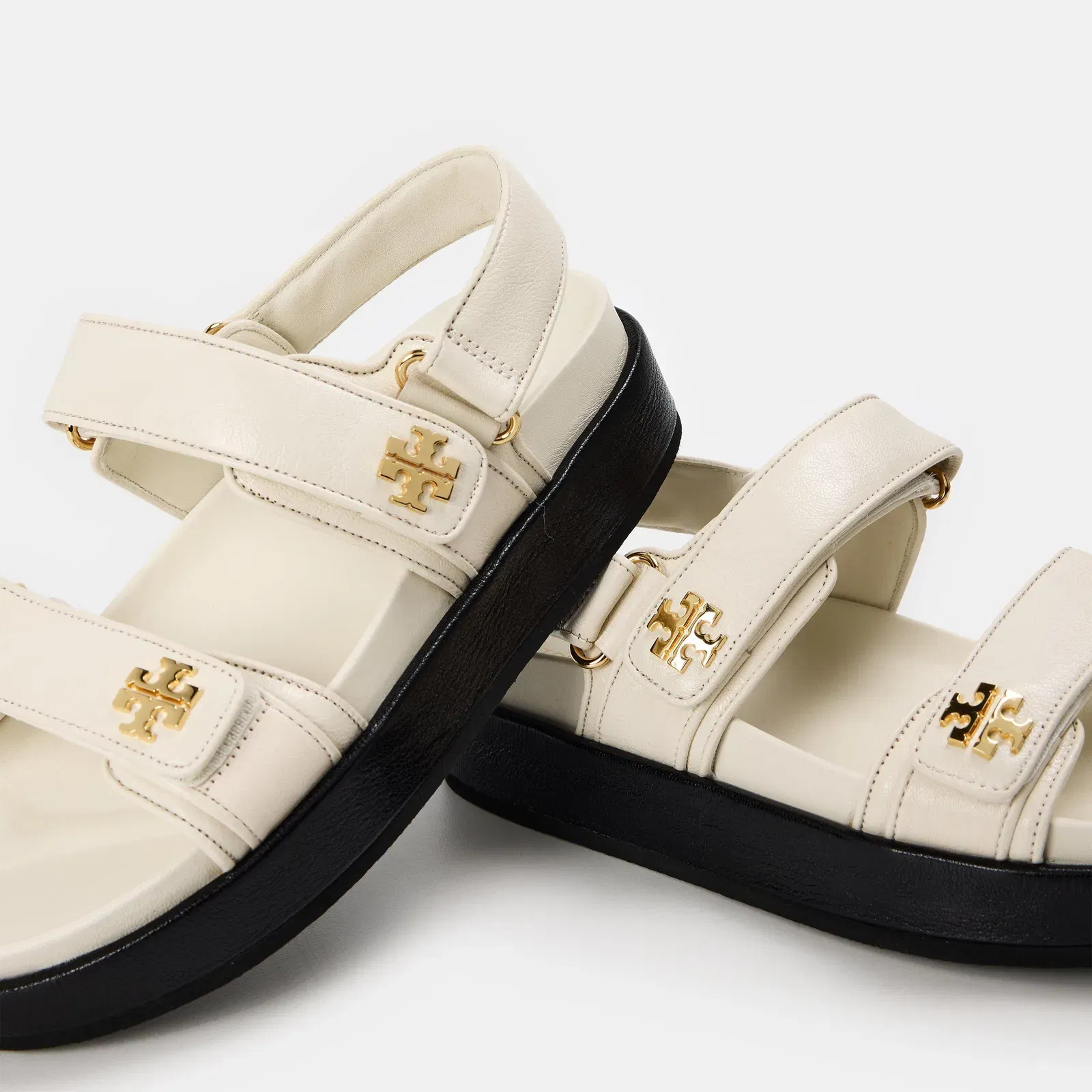 Kira Leather Flat Sandals