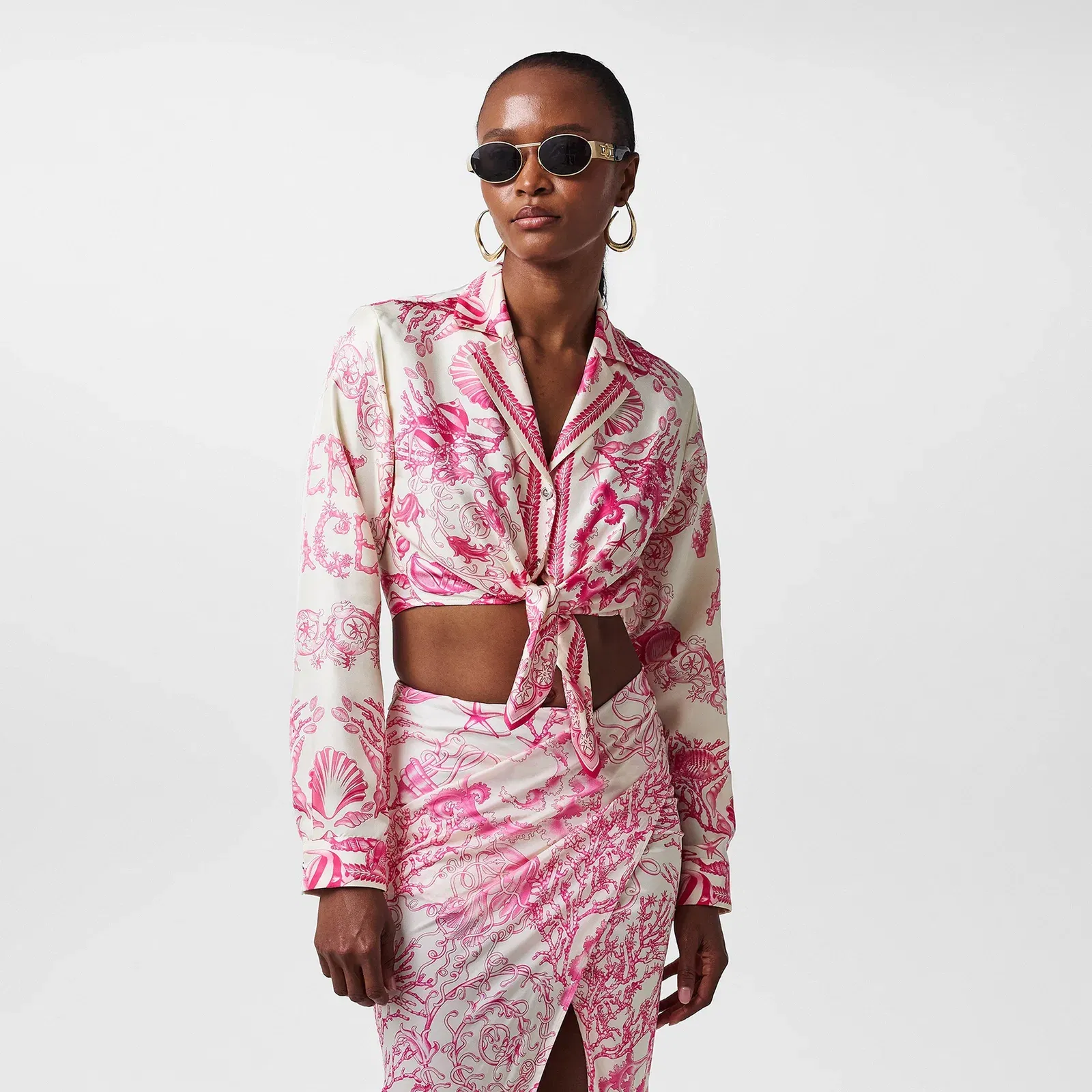 Patterned Long Sleeve Shirt