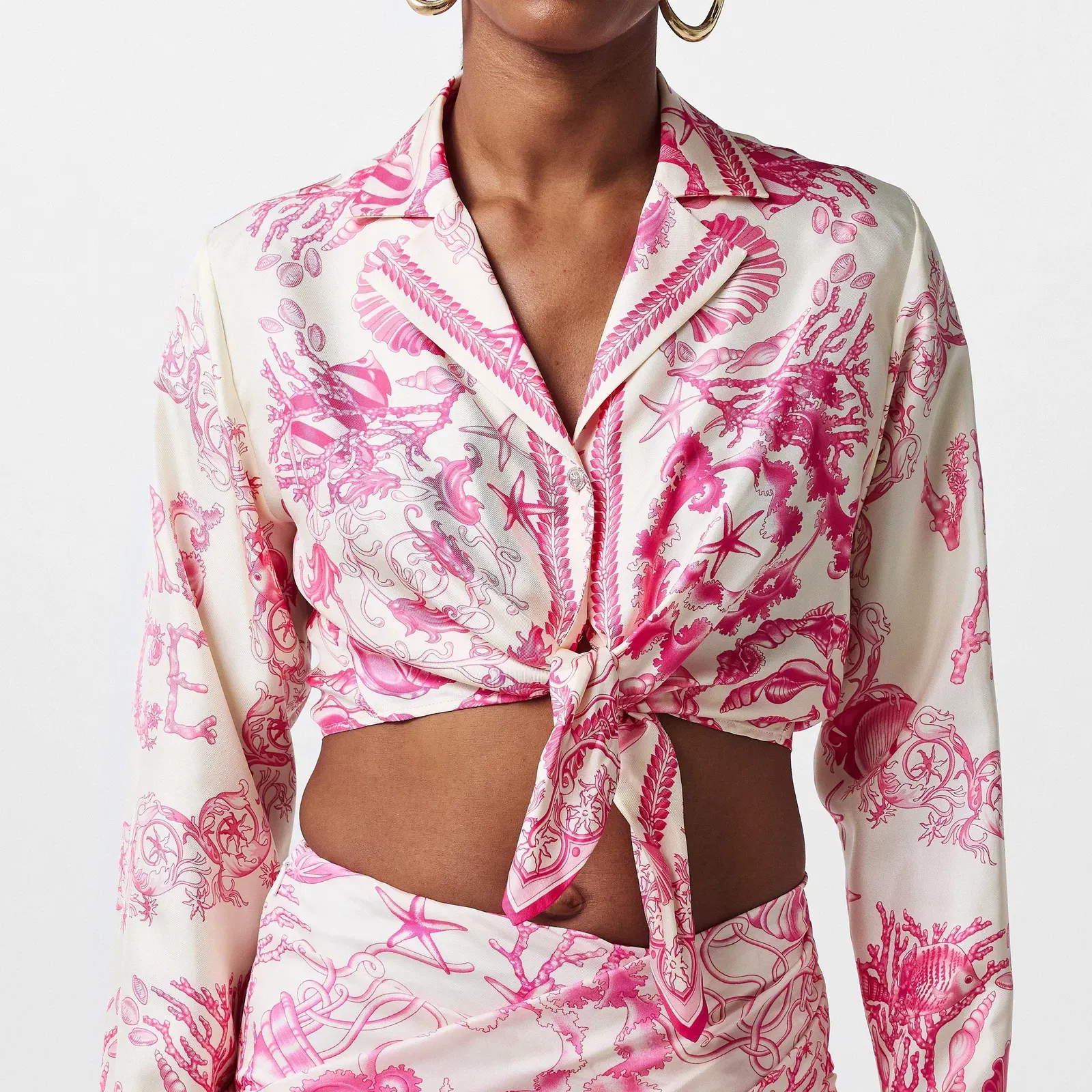Patterned Long Sleeve Shirt