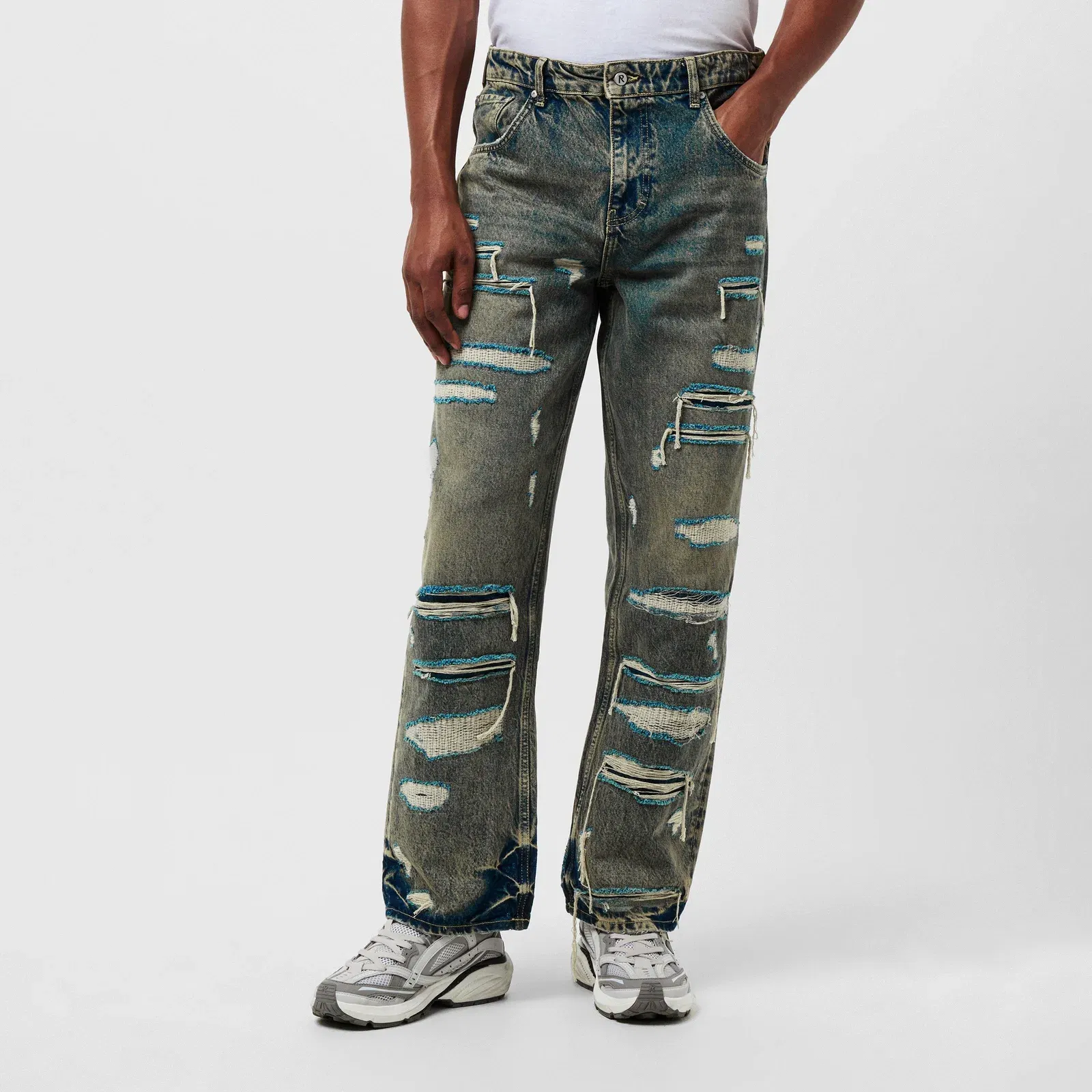 Denim Straight Leg Jeans