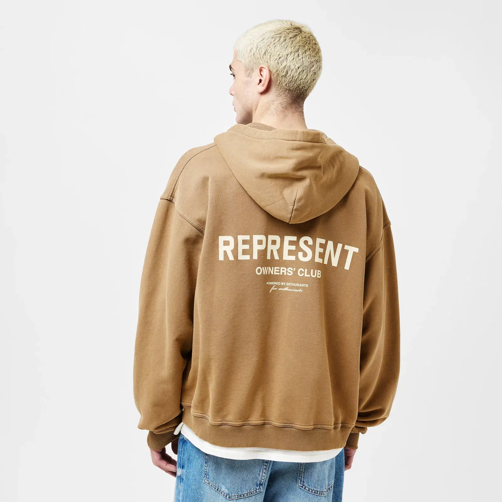 Rep Owners Club Zipped Hoodie, Bold Logo