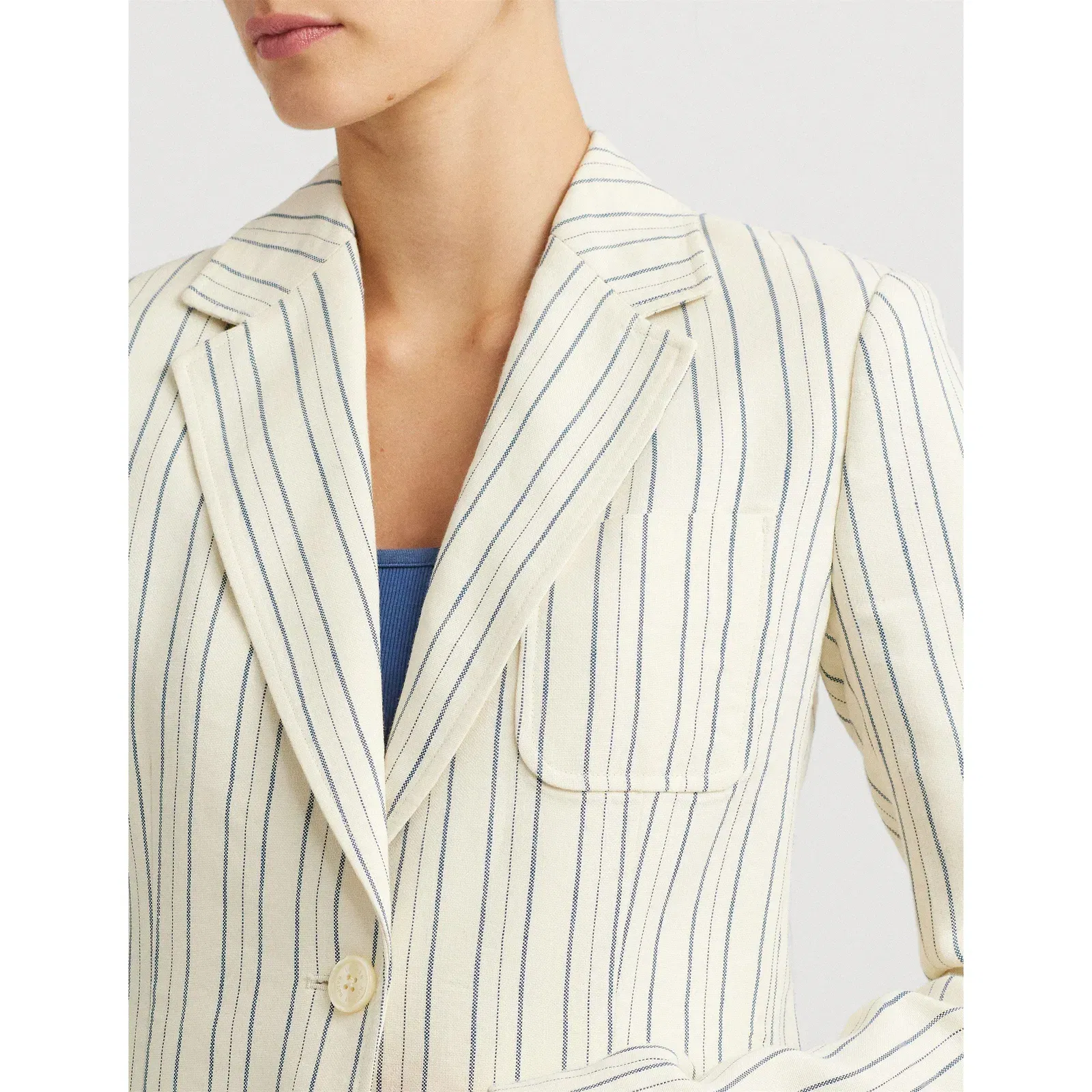 Lawdro Linen Long Sleeve Blazer
